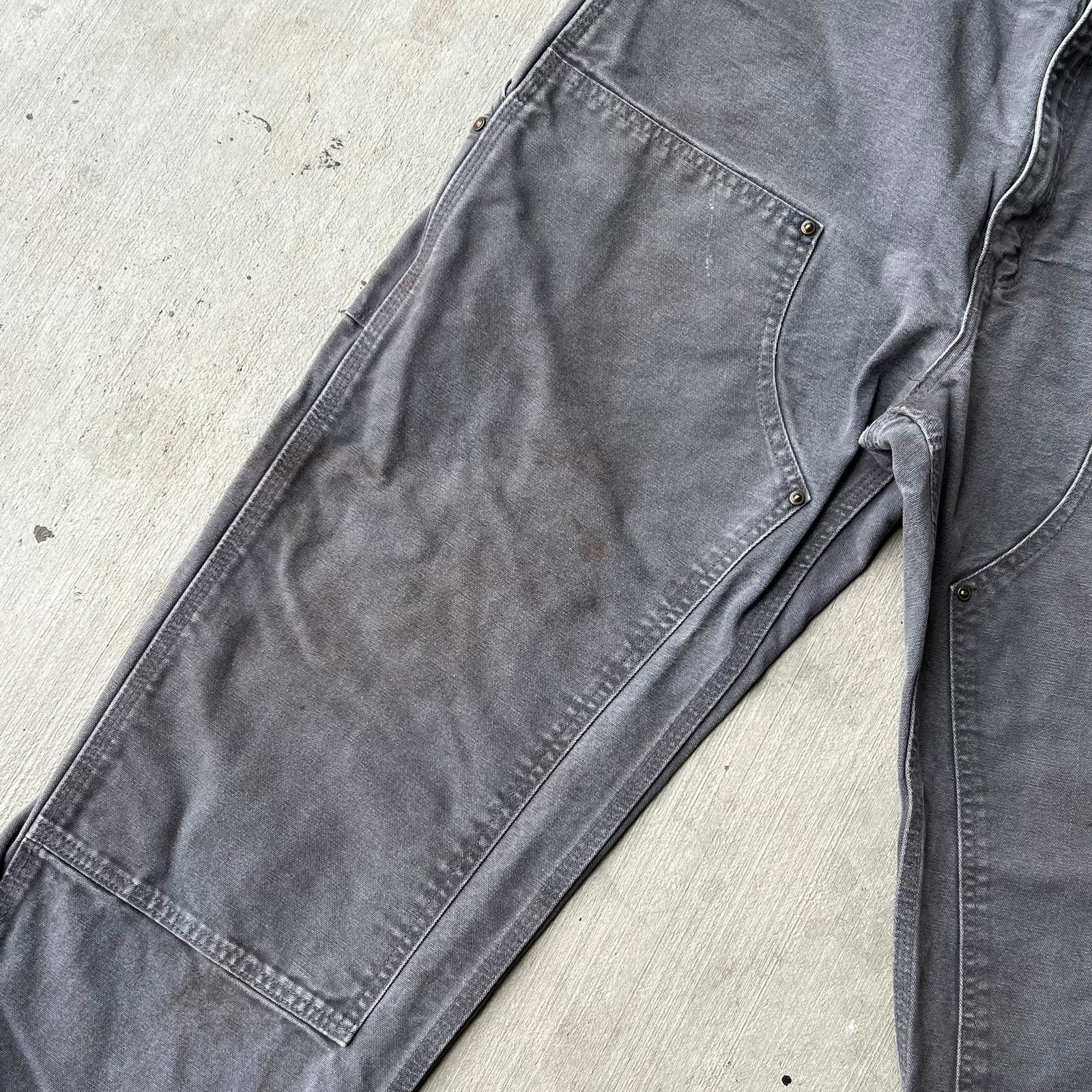 Carhartt × Vintage Carhartt gray double knee work wear carpenter pants Size US 34 / EU 50 - 9 Thumbnail