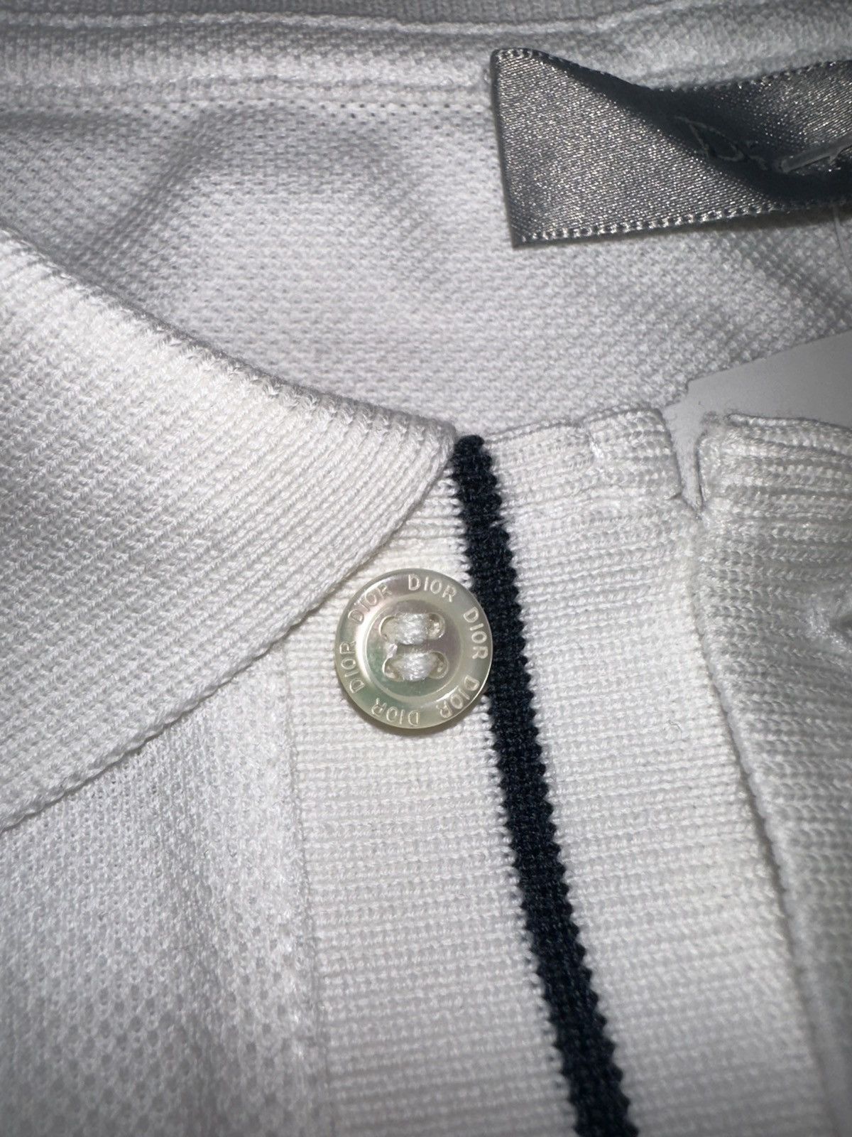 Dior Dior Polo Shirt White Black S Size US S / EU 44-46 / 1 - 6 Thumbnail