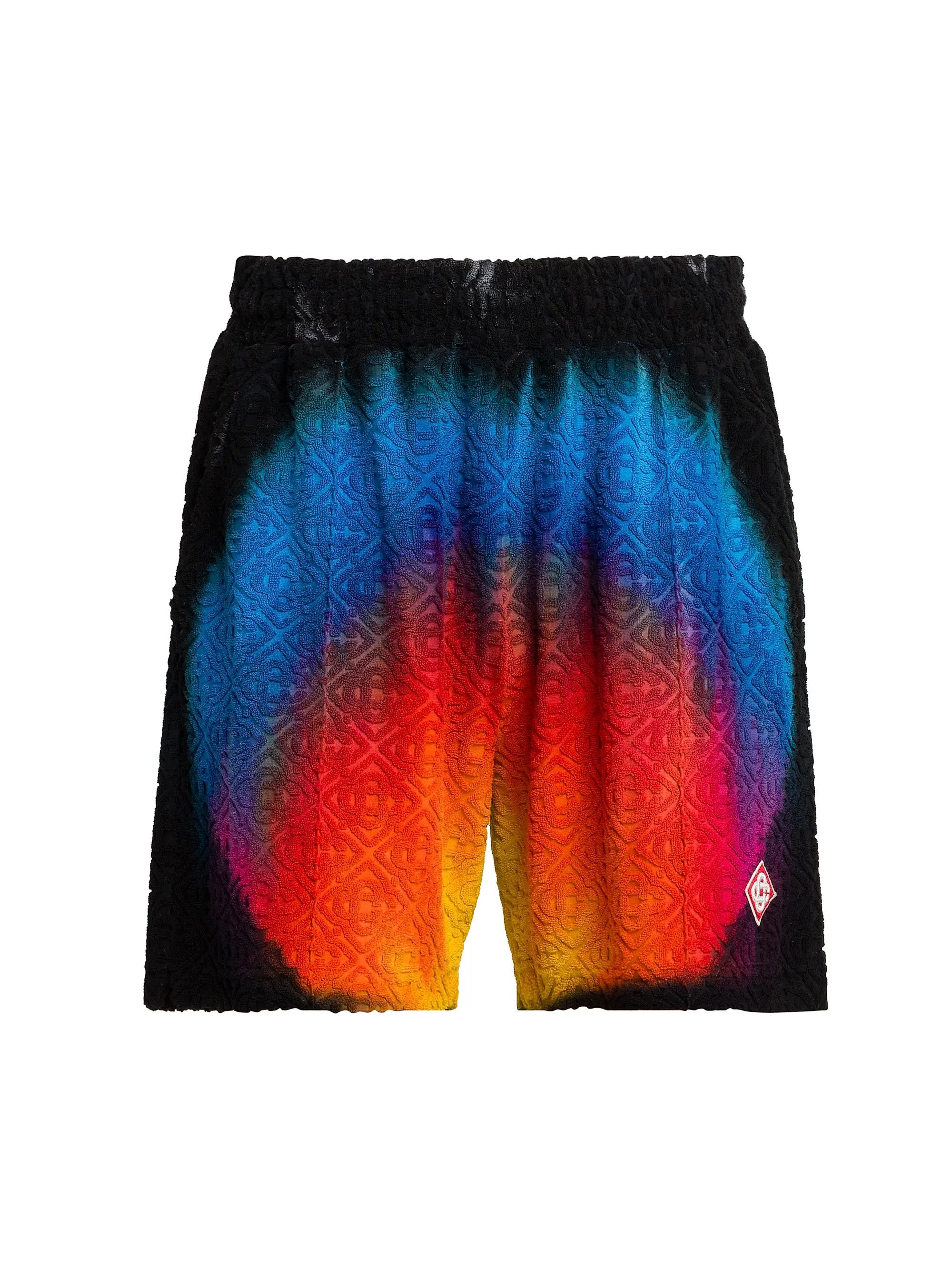 os11x0725 Jacquard Monogram Shorts in Multicolor