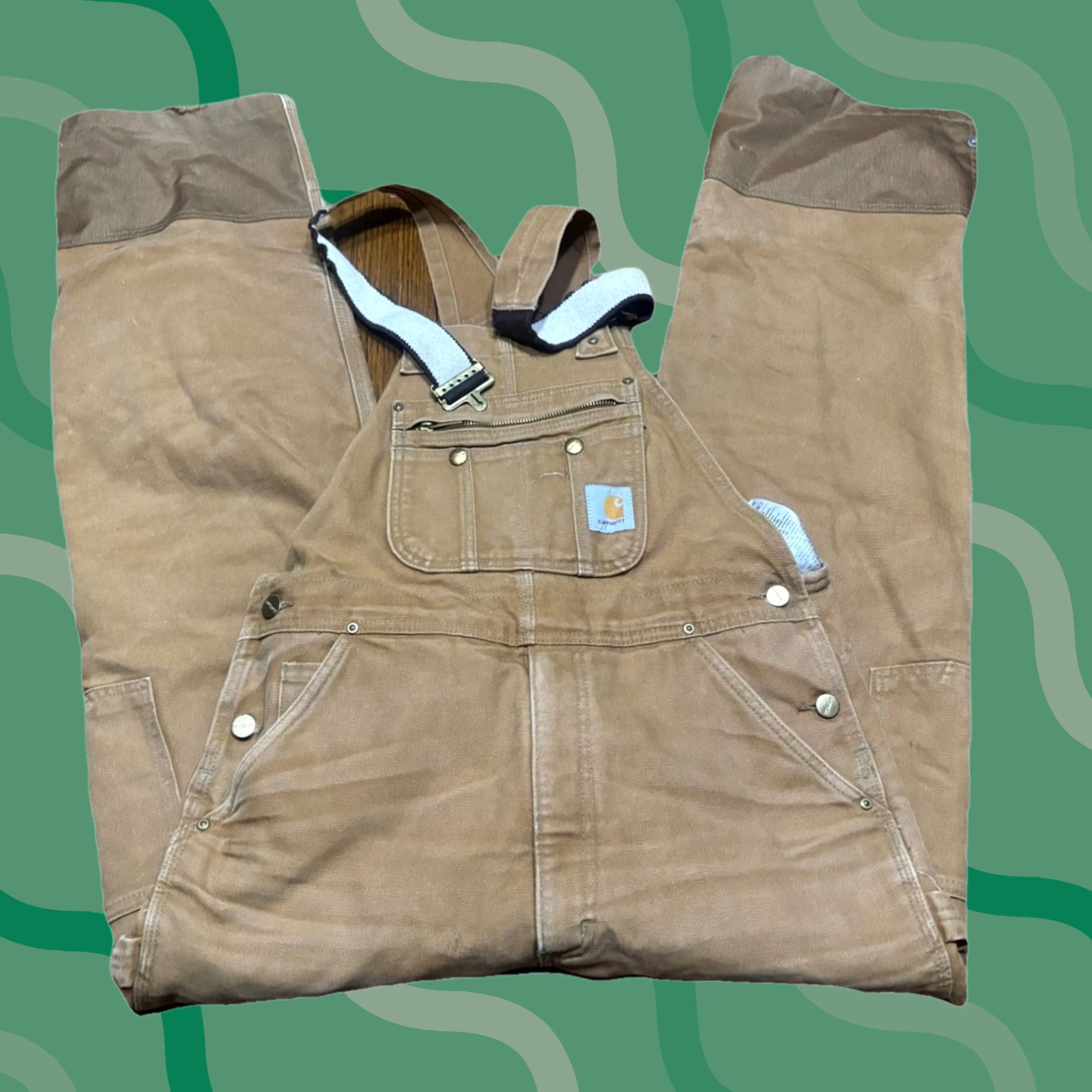 Carhartt 🔥NOS Pre 94 Vintage Carhartt Raw Denim Overall R08 DNM