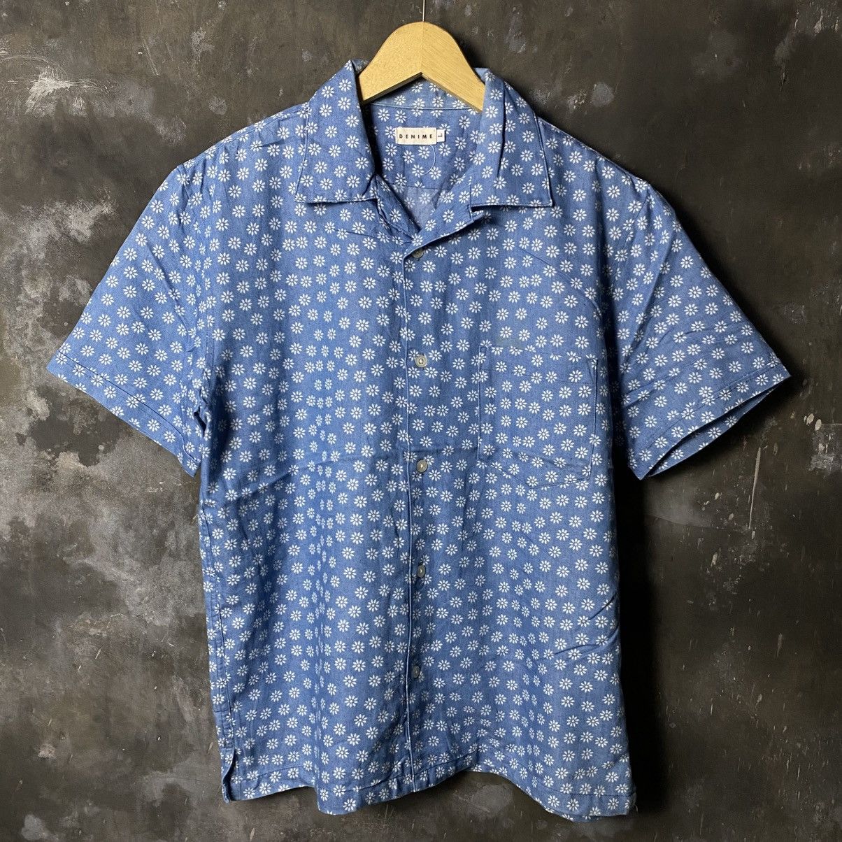 Denime × Japanese Brand Denime 2 blend open collar shirt Size US L / EU 52-54 / 3 - 1 Thumbnail