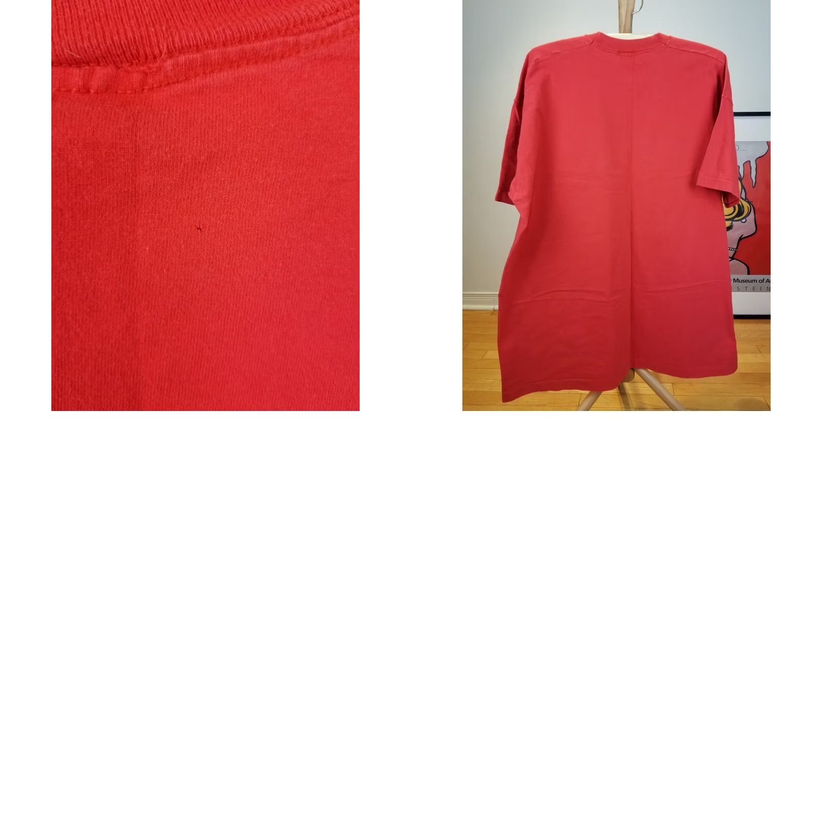 Disney VINTAGE 90' MICKEY MOUSE & MINNIE MOUCE DISNEY RED SINGLE STITCH T-SHIRT SZ XXXL Shirt Men 3XL Red Disney 90s Vintage Mens T-Shirt MCMD Minnie Mickey Size US XXL / EU 58 / 5 - 8 Thumbnail