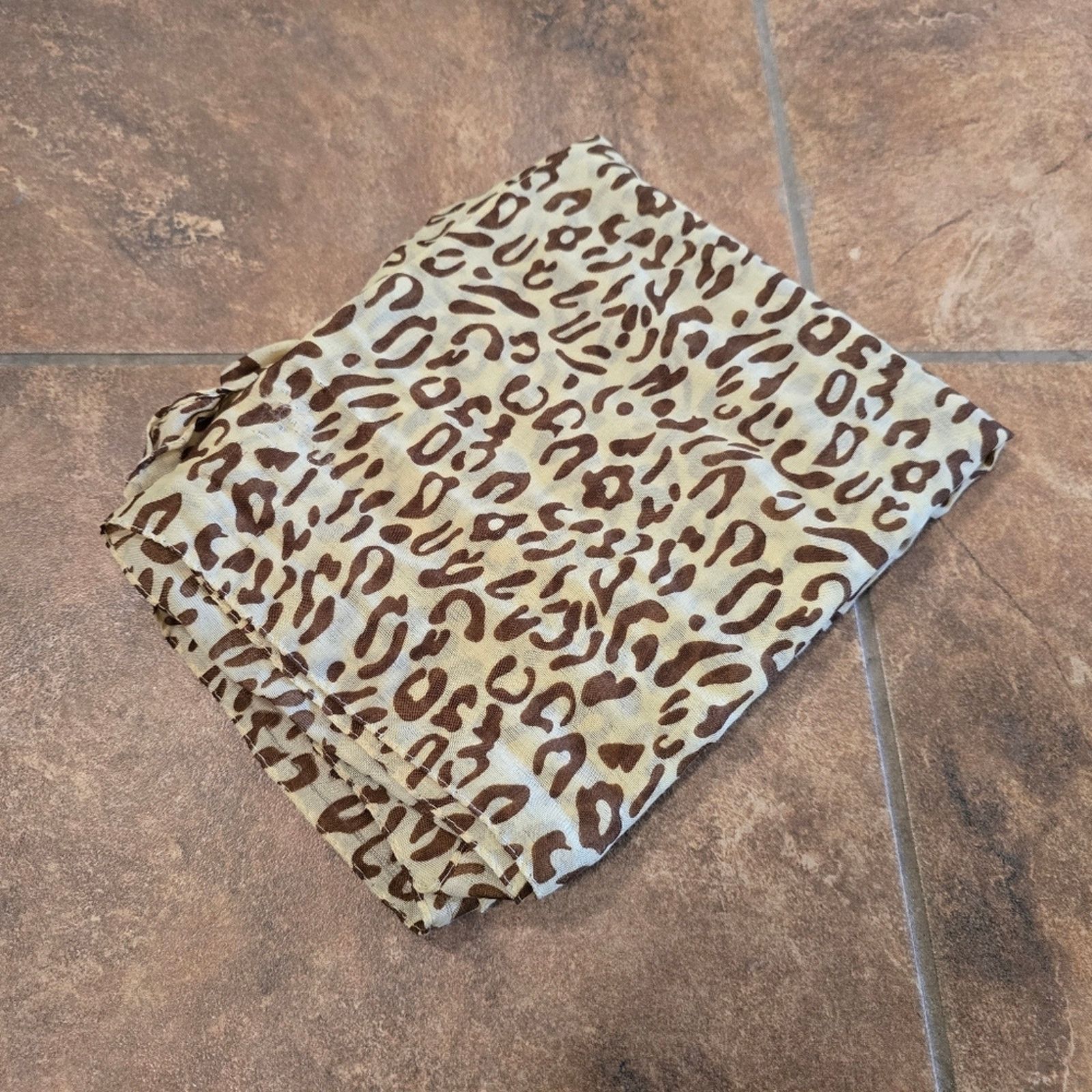 Other Nude Animal Print Detailed Scarf Size ONE SIZE - 3 Thumbnail