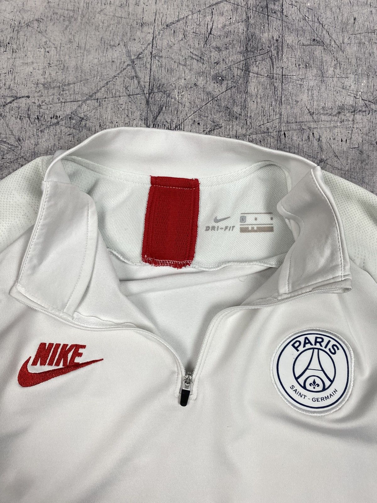 Nike Nike Paris Saint-Germain 2019-20 Vaporknit 1/4 Zip Drill Top Size US L / EU 52-54 / 3 - 12 Thumbnail