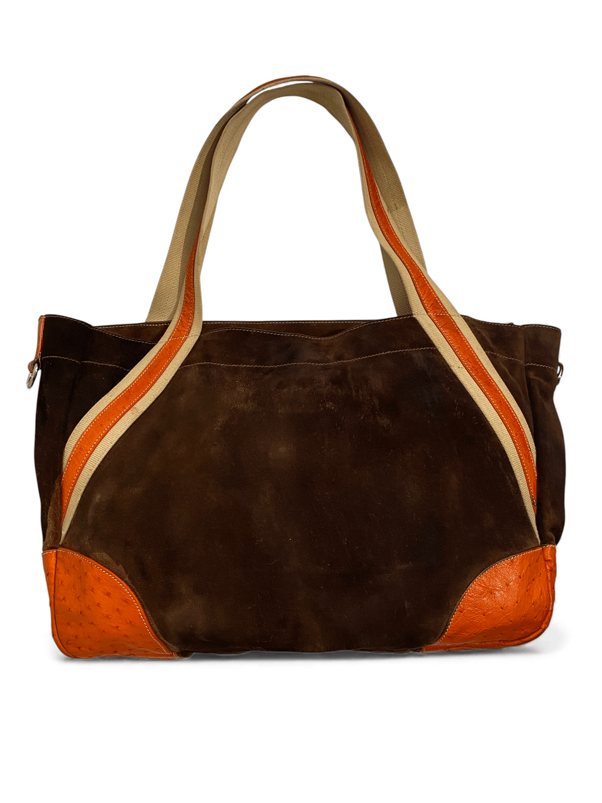 Prada Prada Canapa Triangle Logo Sea Shoulder Tote Bag Vintage Y2K Size ONE SIZE - 10 Thumbnail