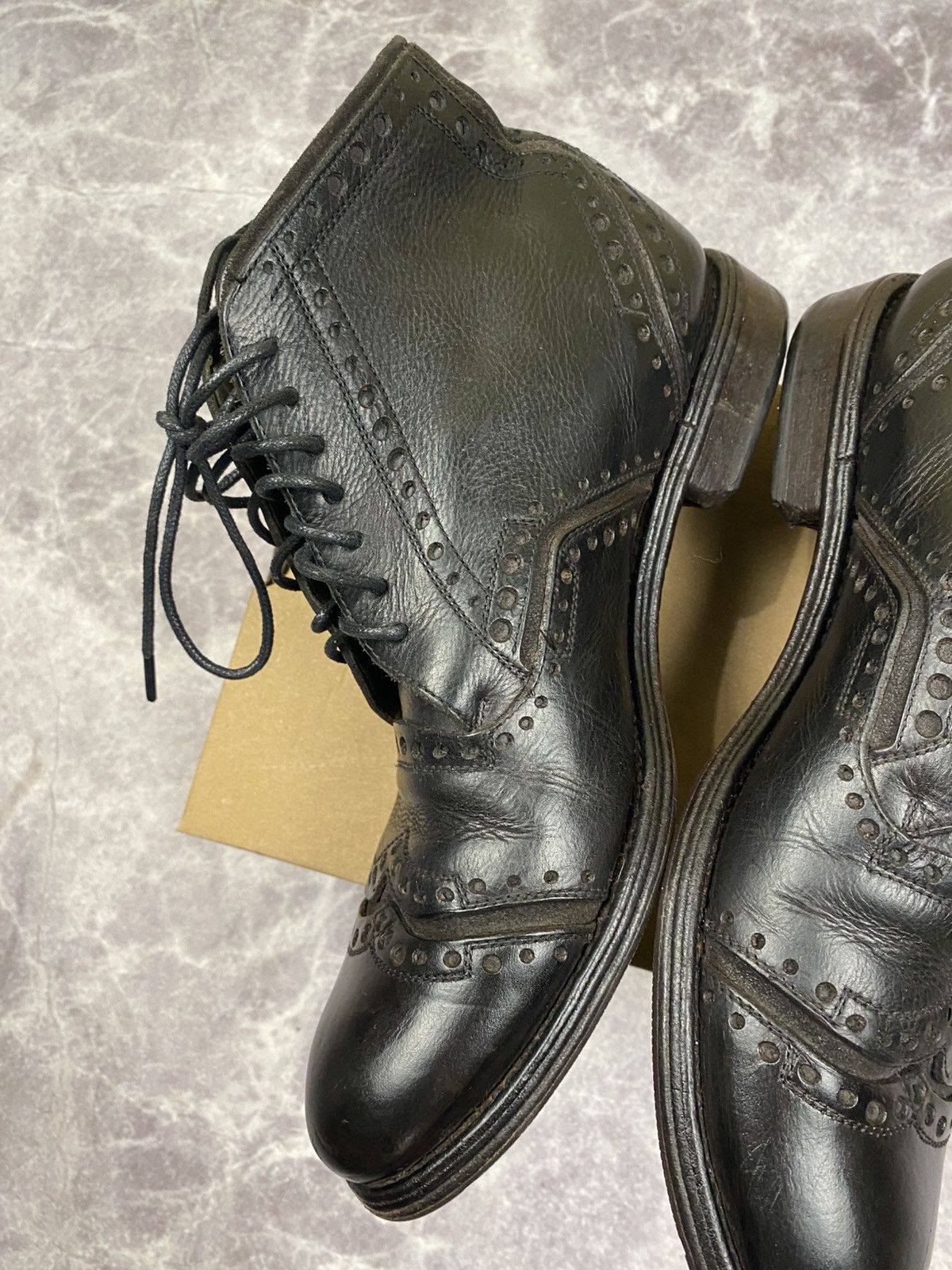 Dolce & Gabbana Dolce Gabbana Leather Brogue Boots Size: 41 Size US 8 / EU 41 - 10 Thumbnail