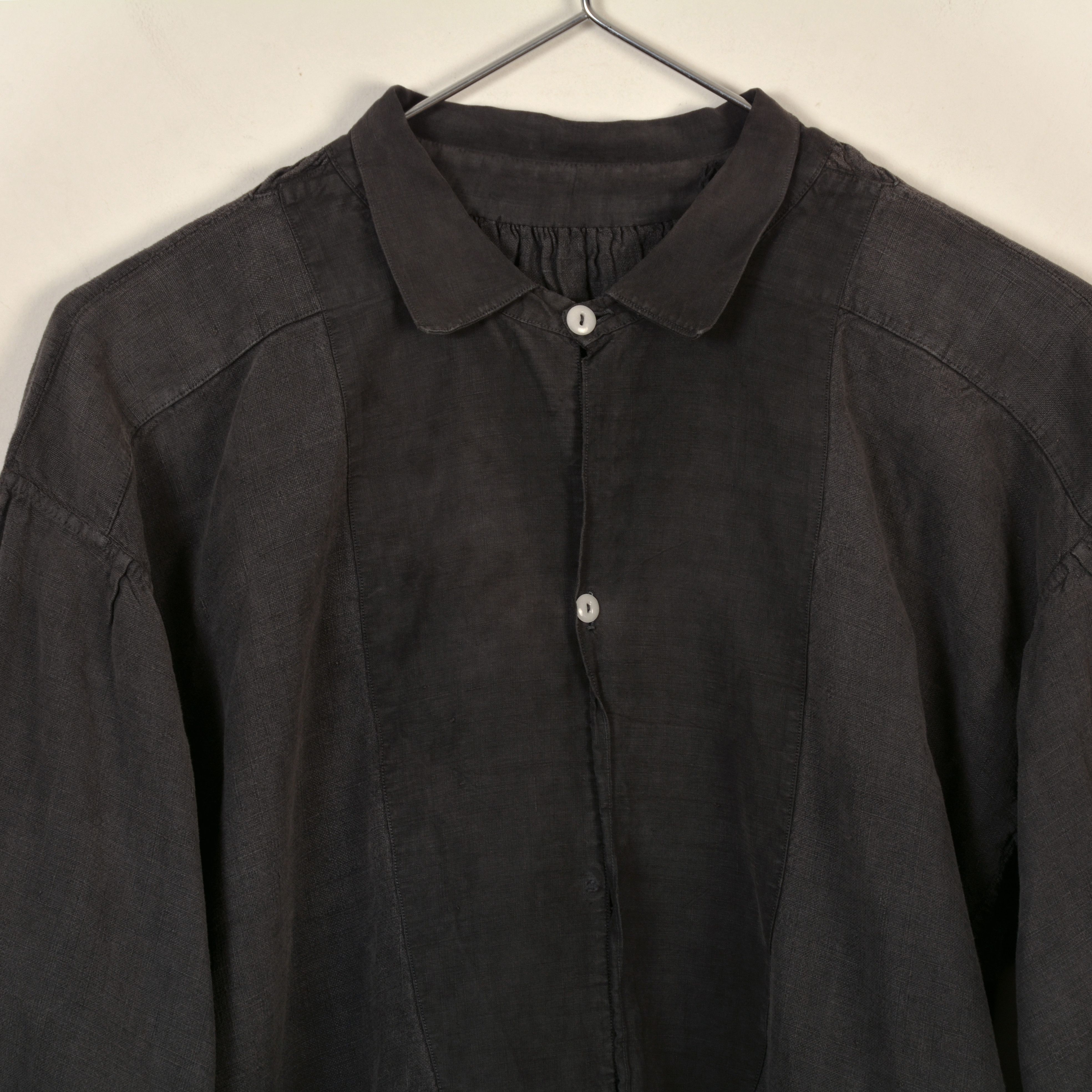 Vintage Vintage french linen biaude work jacket 1930-40 (2303) Size US S / EU 44-46 / 1 - 4 Thumbnail