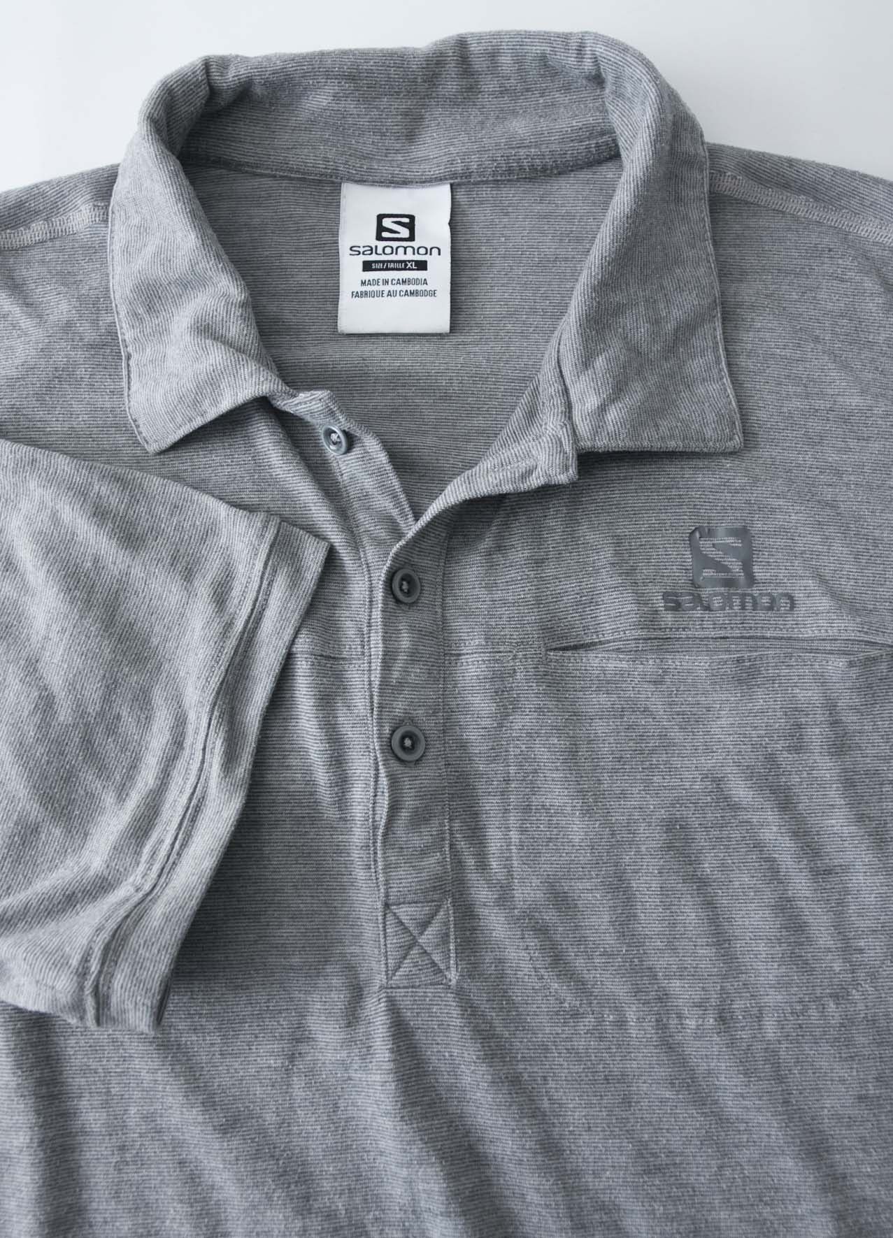 Salomon Salomon Polo Size XL Pale Gray Size US XL / EU 56 / 4 - 2 Thumbnail