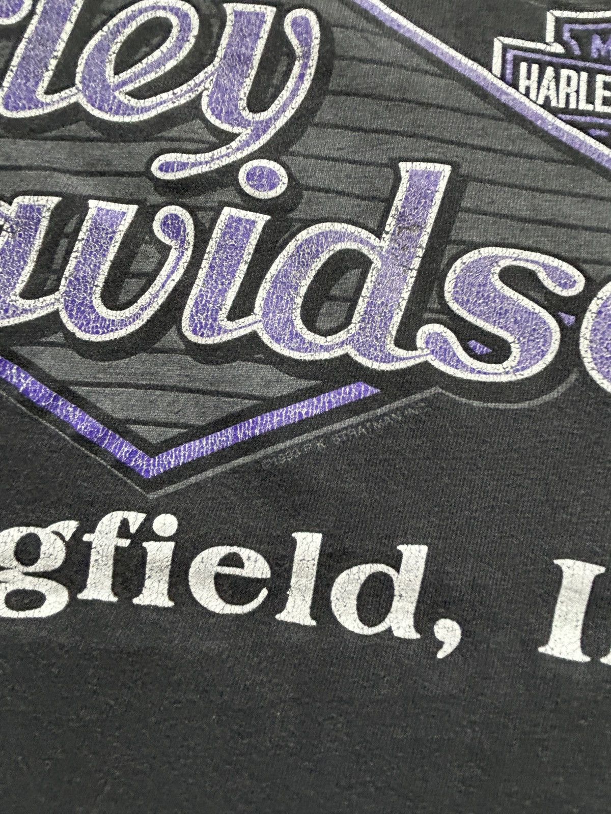 Harley Davidson Vintage 90s Harley Davidson Lightning Graphic Tee Size US M / EU 48-50 / 2 - 8 Thumbnail