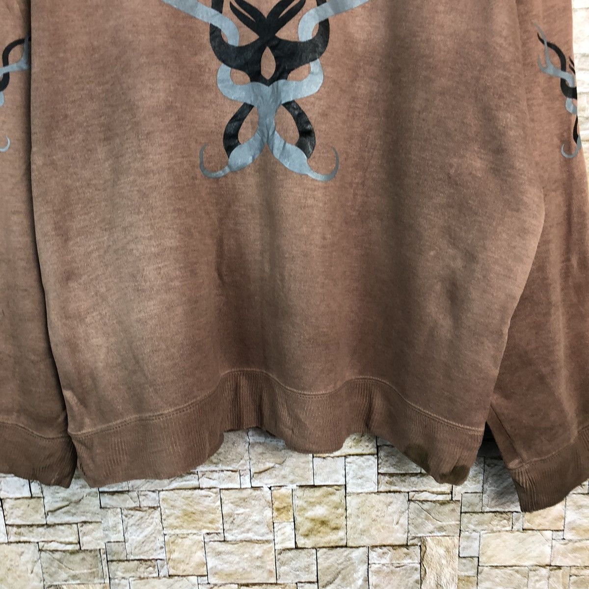 Japanese Brand × Vintage Japanese Brand art vintage Brown Sweatshirt #A711 Size US L / EU 52-54 / 3 - 6 Thumbnail