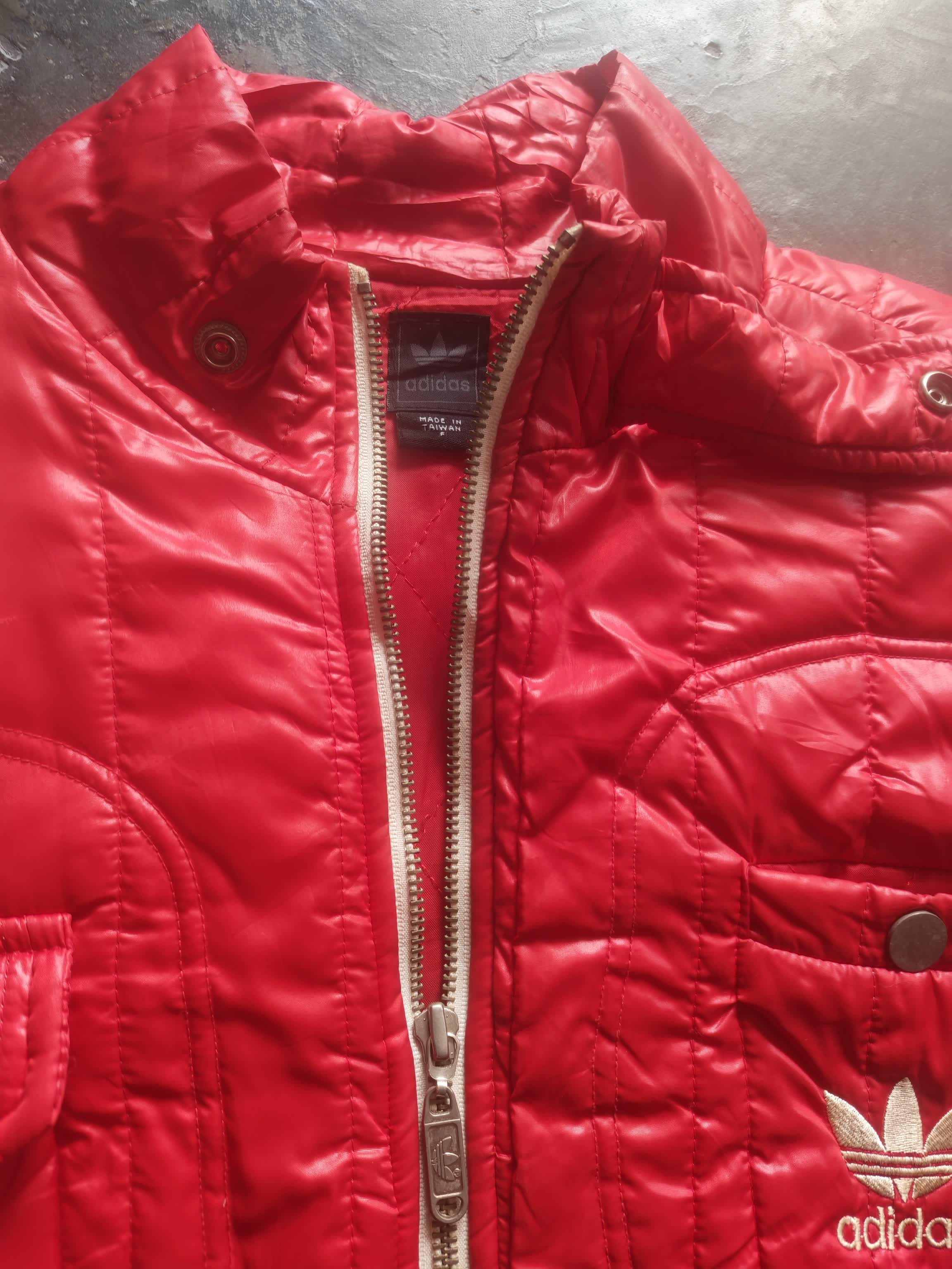 Adidas Adidas Originals Vintage Trefoil Quilted Jacket Red Size M Size US M / EU 48-50 / 2 - 6 Thumbnail