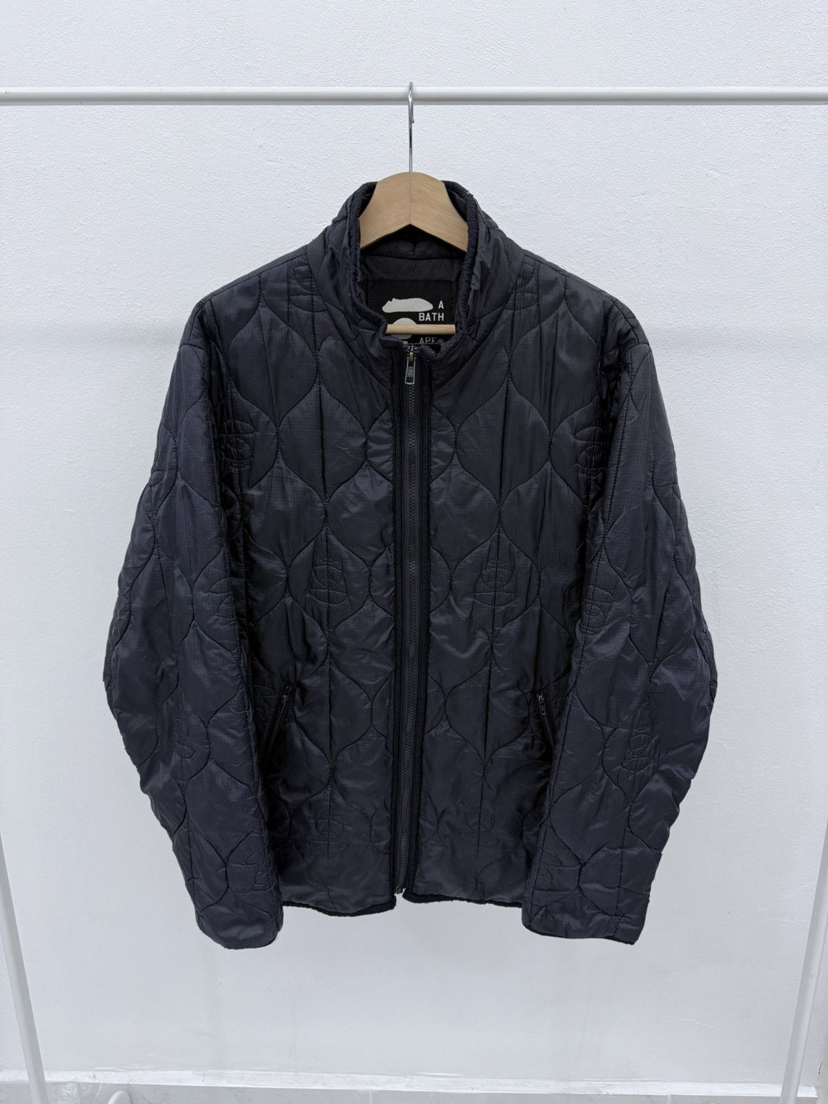 Bape 💥RARE💥90’s BAPE Quilted Repeating Ape Logo Stitched Jacket Size US M / EU 48-50 / 2 - 1 Thumbnail