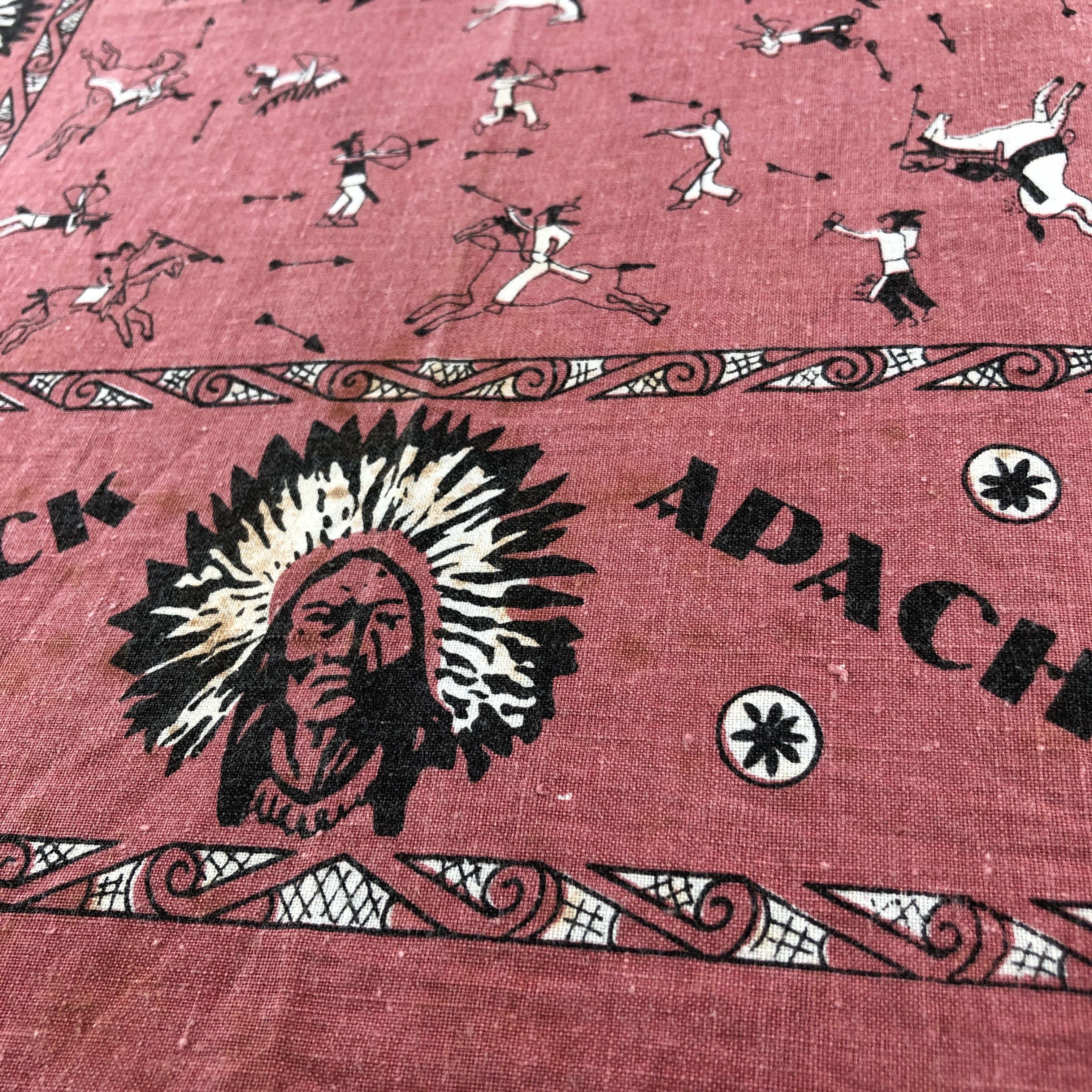 Vintage Black Apache Paisley Handkerchief Neckerchief Bandana H2380 Size ONE SIZE - 4 Thumbnail