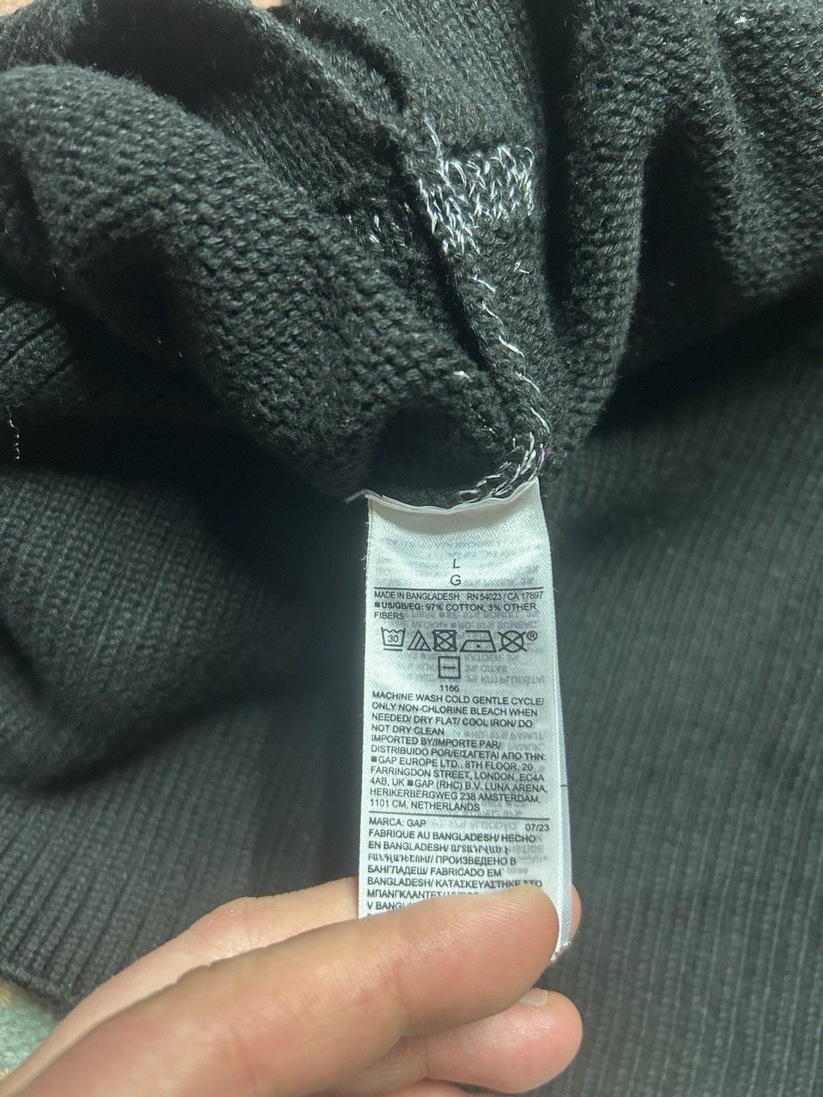 Gap Gap turtleneck sweater cotton knit lurex sparkle striped L Size L / US 10 / IT 46 - 9 Thumbnail