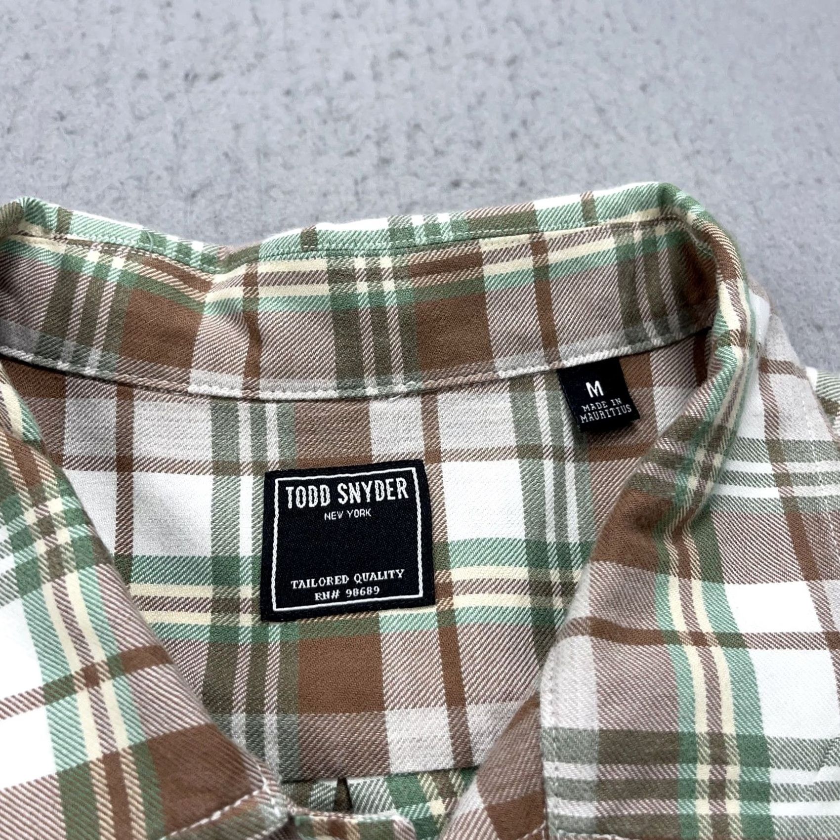 Todd Snyder Todd Snyder Shirt Mens M Green Plaid Cotton Flannel Button-Up Collared Pocket Casual NYC Size US M / EU 48-50 / 2 - 5 Thumbnail