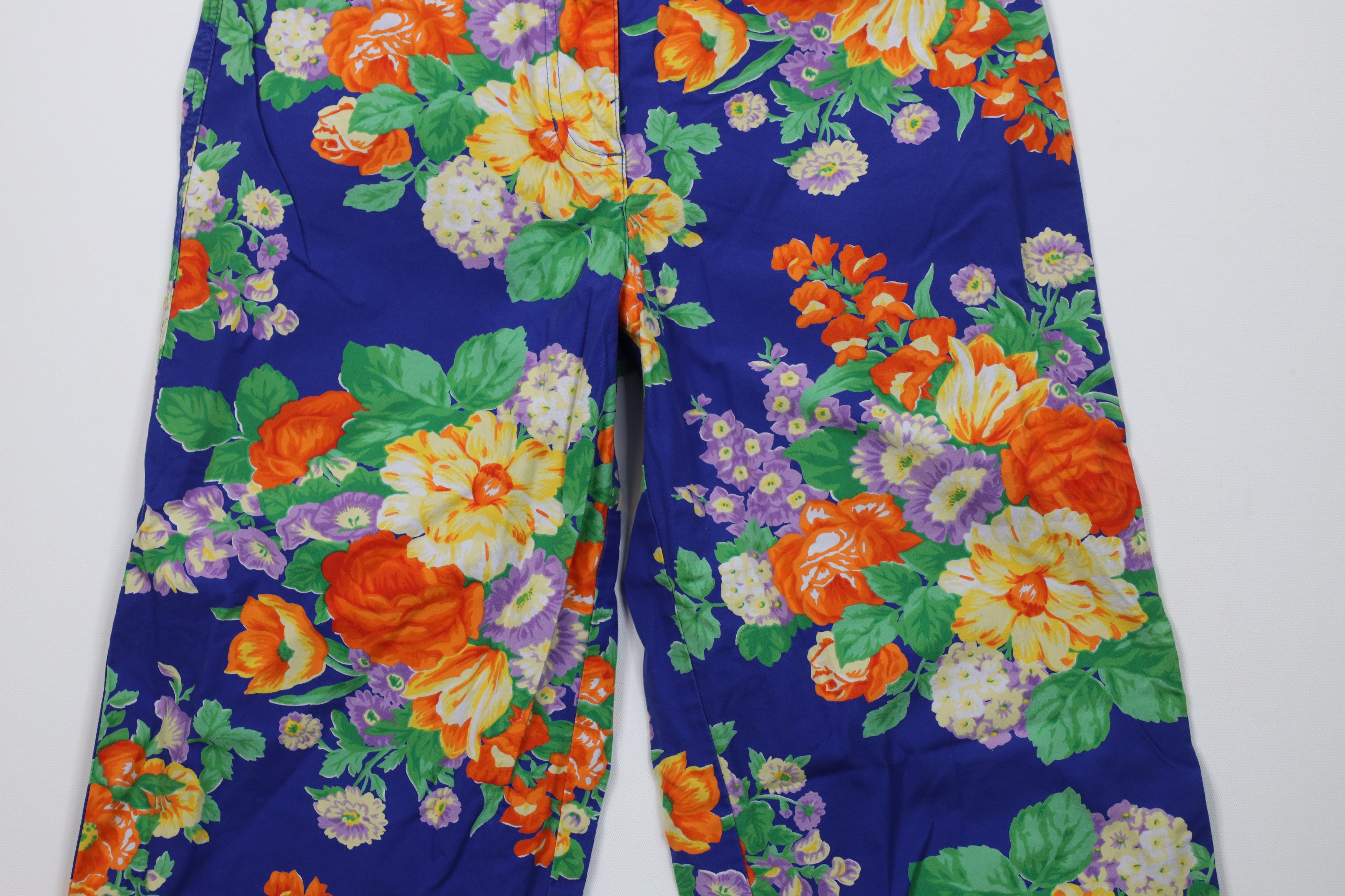 Ralph Lauren Vintage 90s Ralph Lauren All Over Print Capris Pants Cotton Size 27" / US 4 / IT 40 - 3 Thumbnail