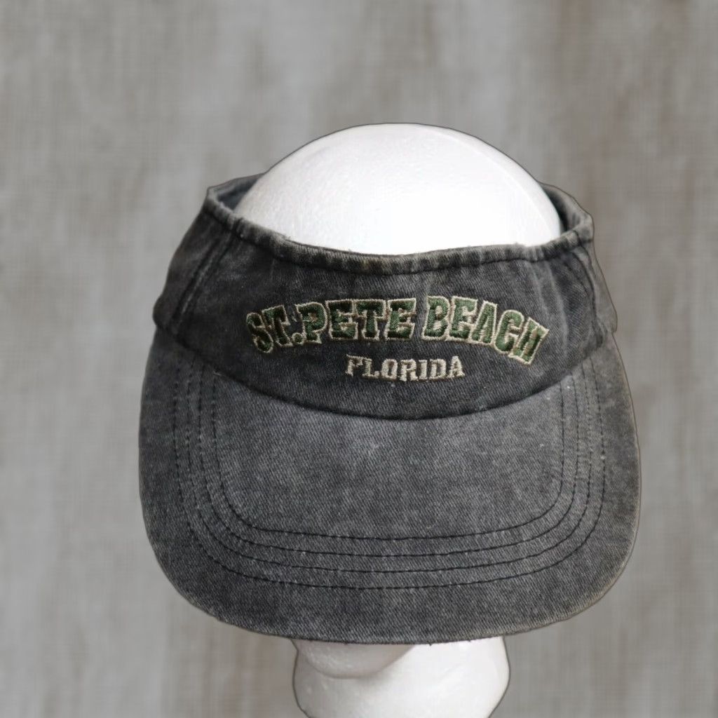 Vintage SOUTH ATHLETICS Gray Golf Visor Adjustable Cap Casual Beach Mens Size ONE SIZE - 1 Thumbnail