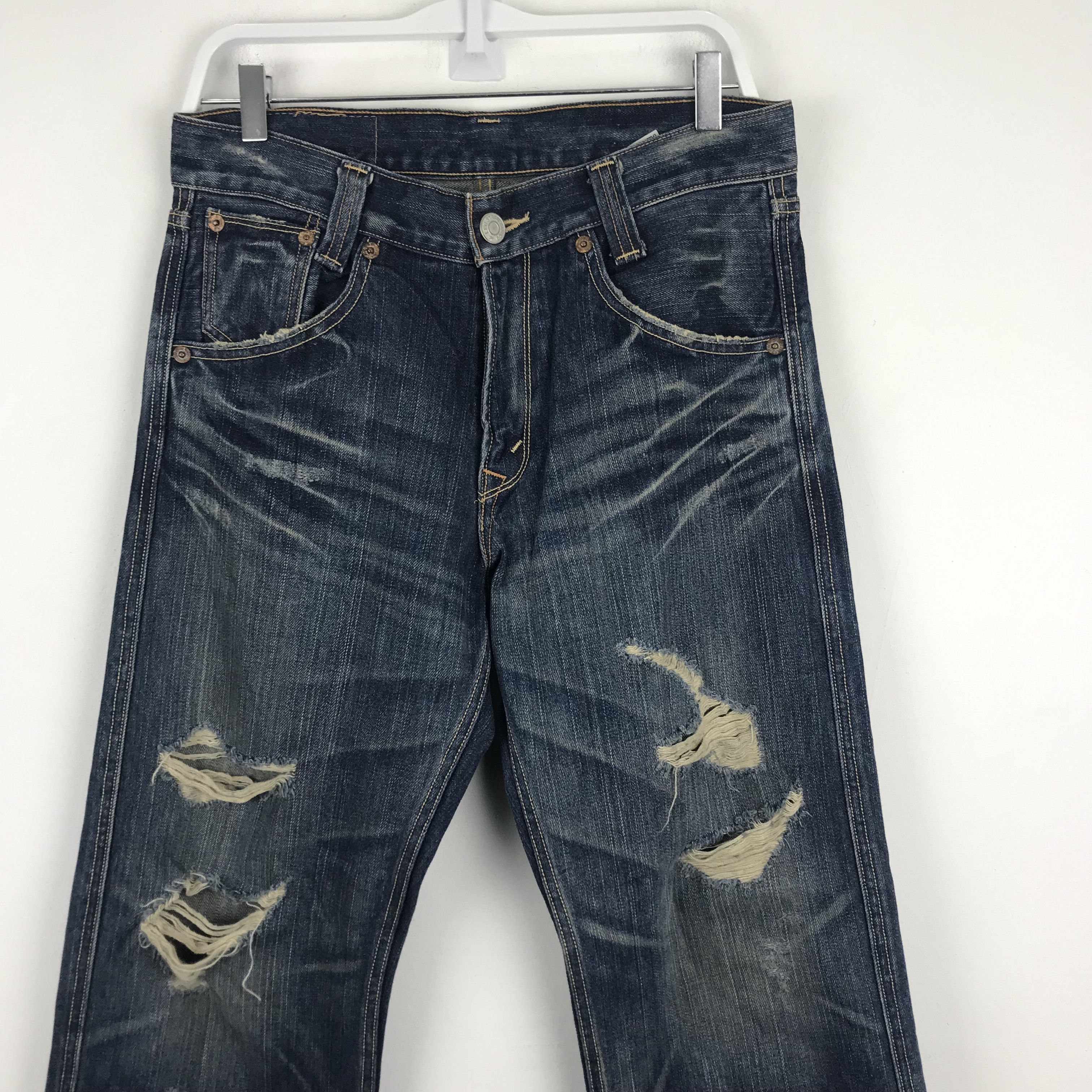 Levi's X233 VTG LEVIS RIPPED DISTRESSED JEANS KURT COBAIN Size US 33 - 3 Thumbnail