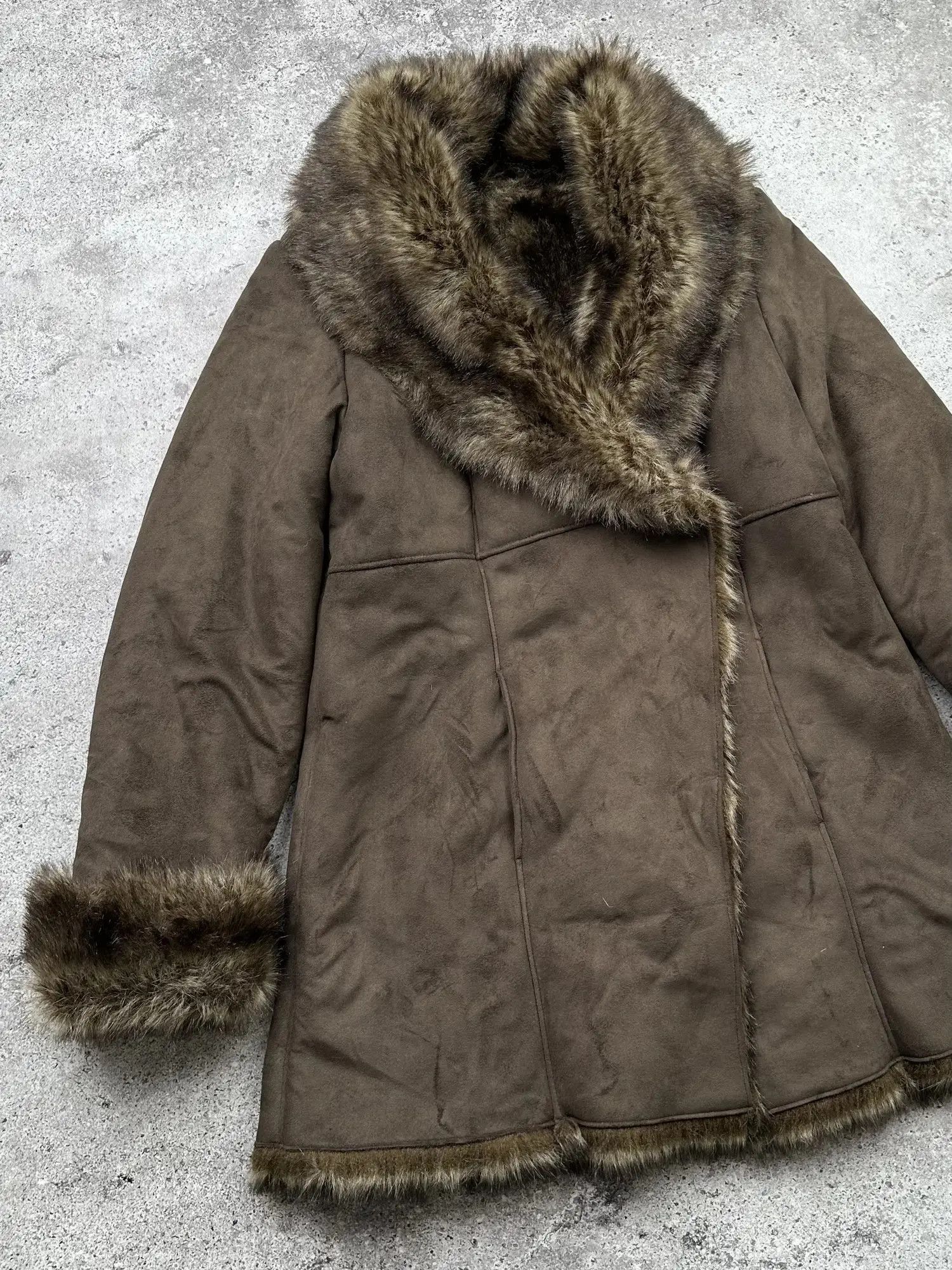 Japanese Brand Vintage Faux Fur Coat C21(V124) Size M / US 6-8 / IT 42-44 - 2 Thumbnail