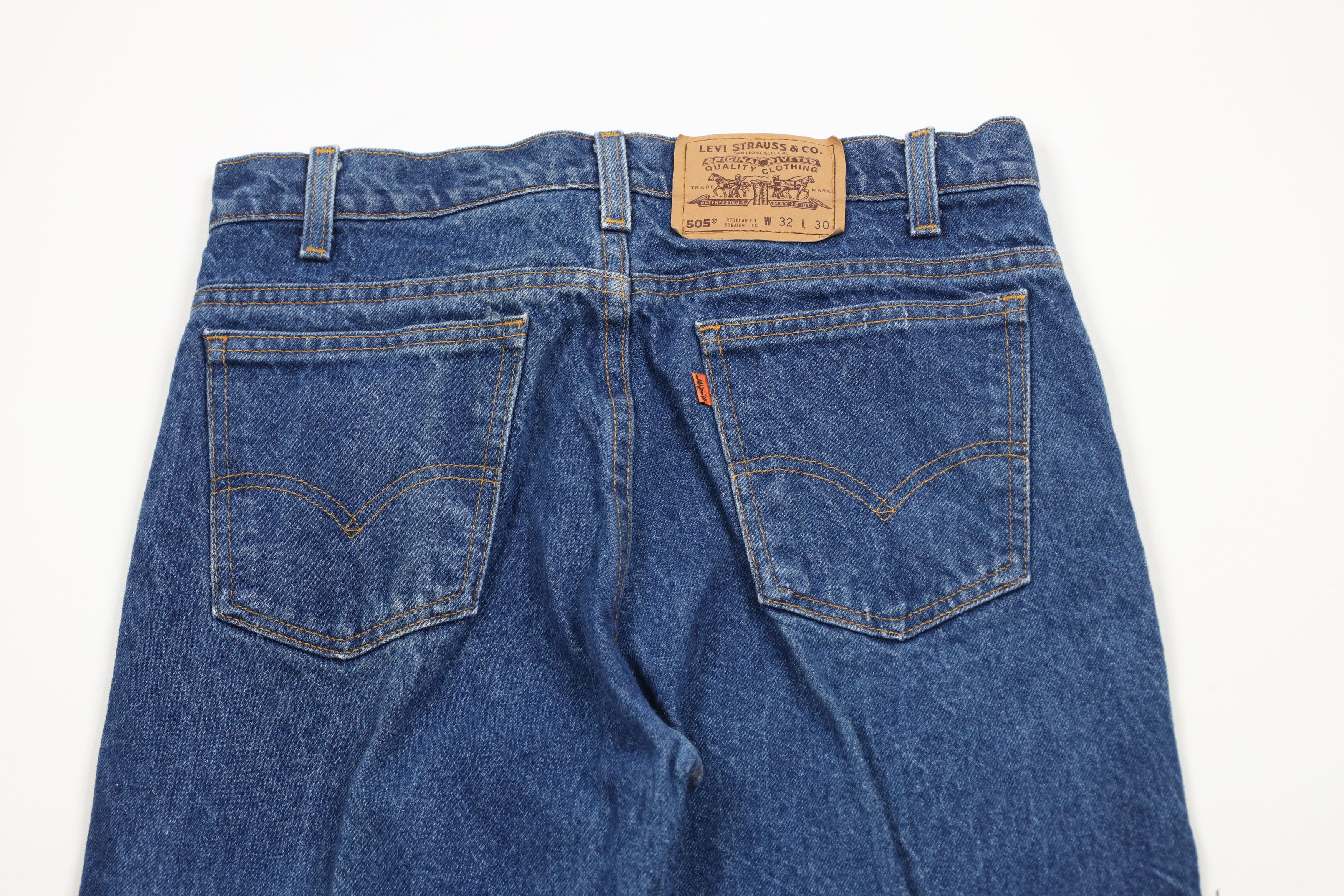 Levi's × Vintage Vintage 90s Levis 505 Orange Tab Straight Leg Jeans US Size US 30 / EU 46 - 12 Thumbnail
