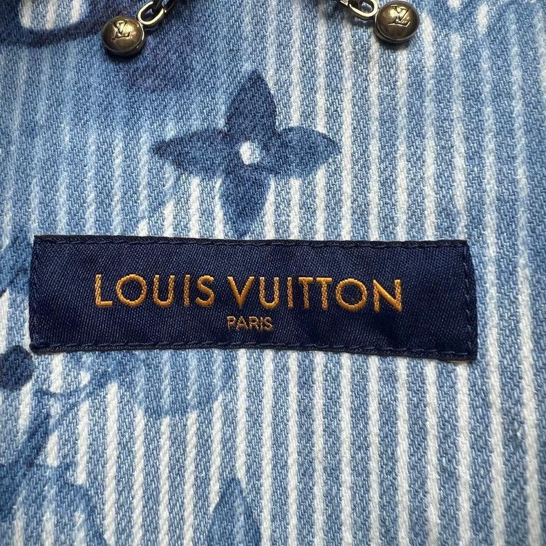 Louis Vuitton Louis Vuitton Blue Ink Print Denim Jacket-2506 Size US XL / EU 56 / 4 - 3 Thumbnail