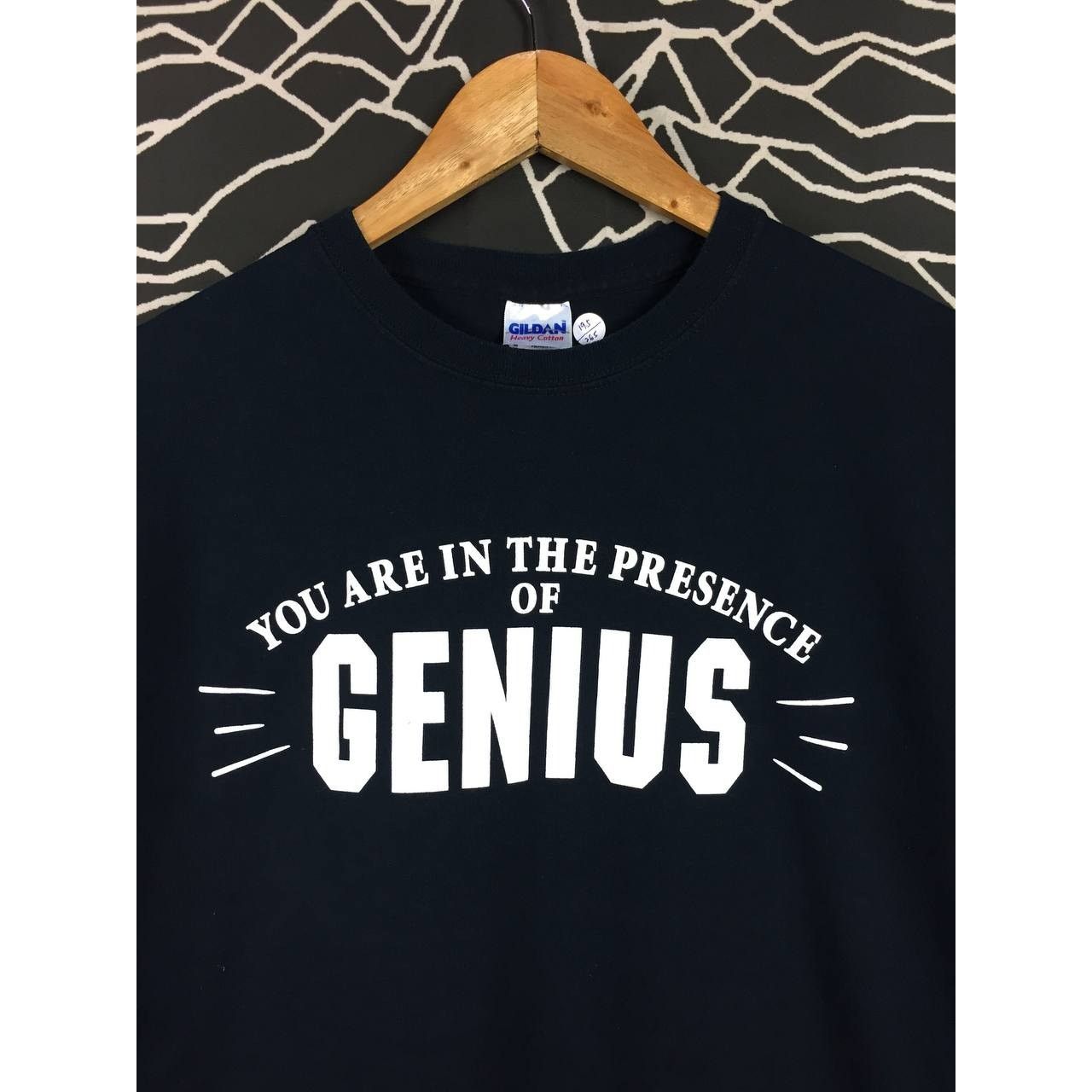 Gildan You Are In The Presence Of Genius Funny Quote Graphic Tee Size US M / EU 48-50 / 2 - 3 Thumbnail