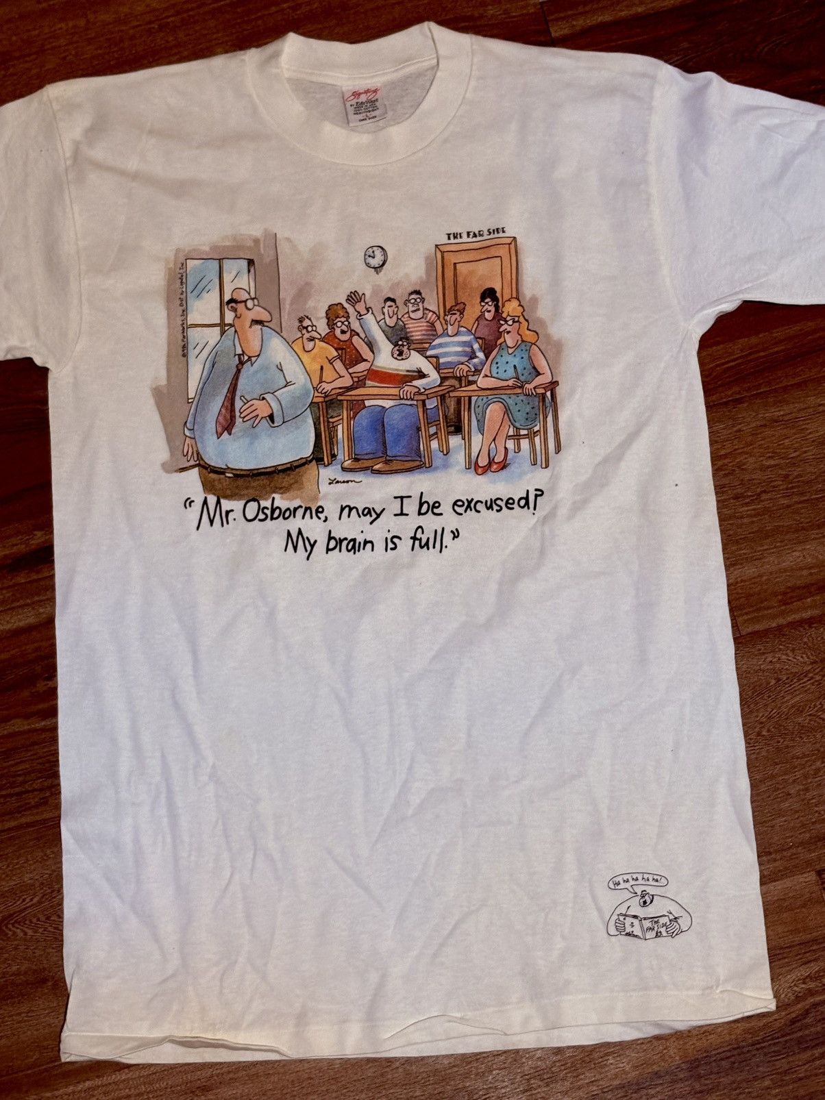Vintage VINTAGE 1986The Far Side Shirt Men L White Larson Size US L / EU 52-54 / 3 - 2 Thumbnail
