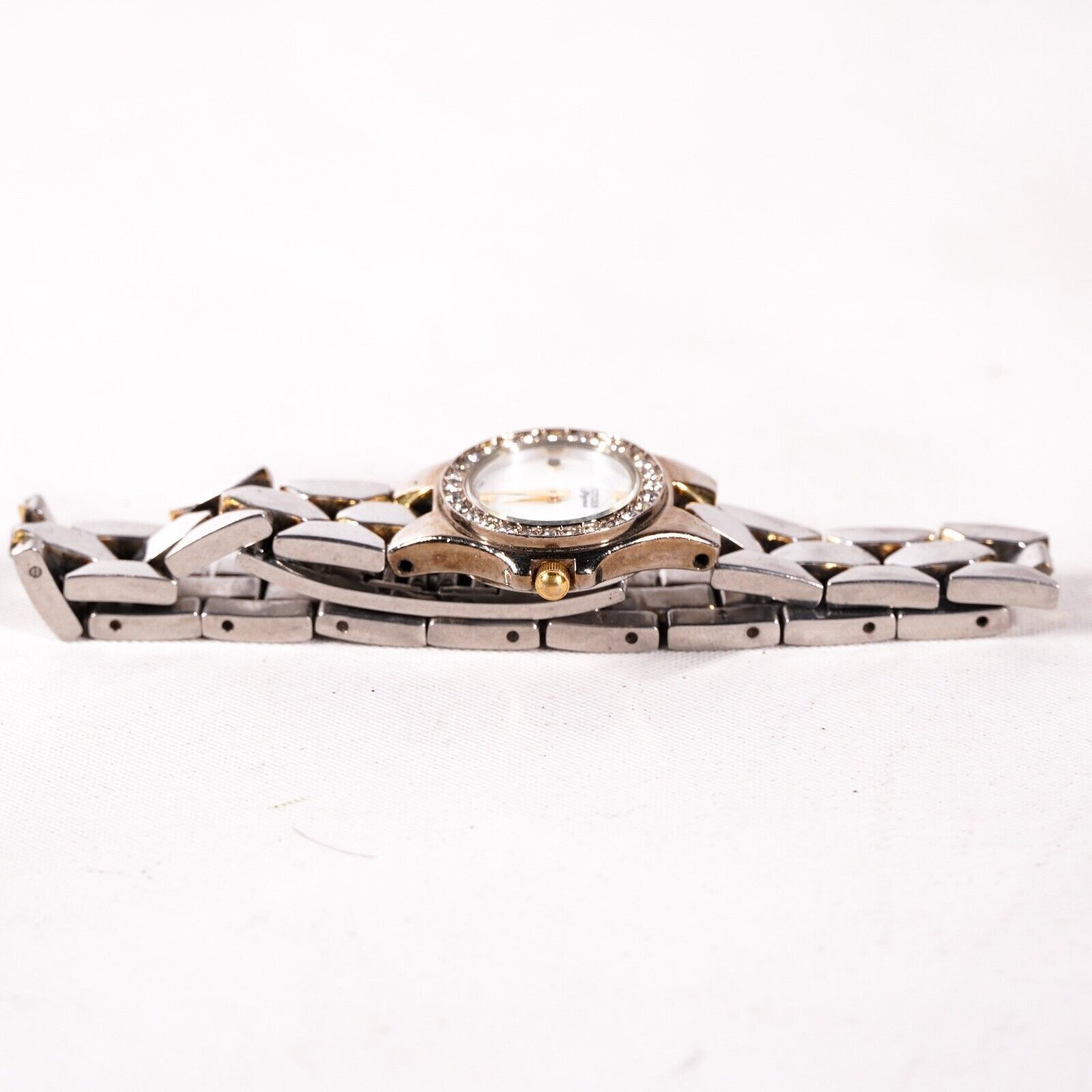 Citizen 3.75" Citizen Elegance Silver Gold Metal Wrist Watch Jewelry Size ONE SIZE - 4 Thumbnail