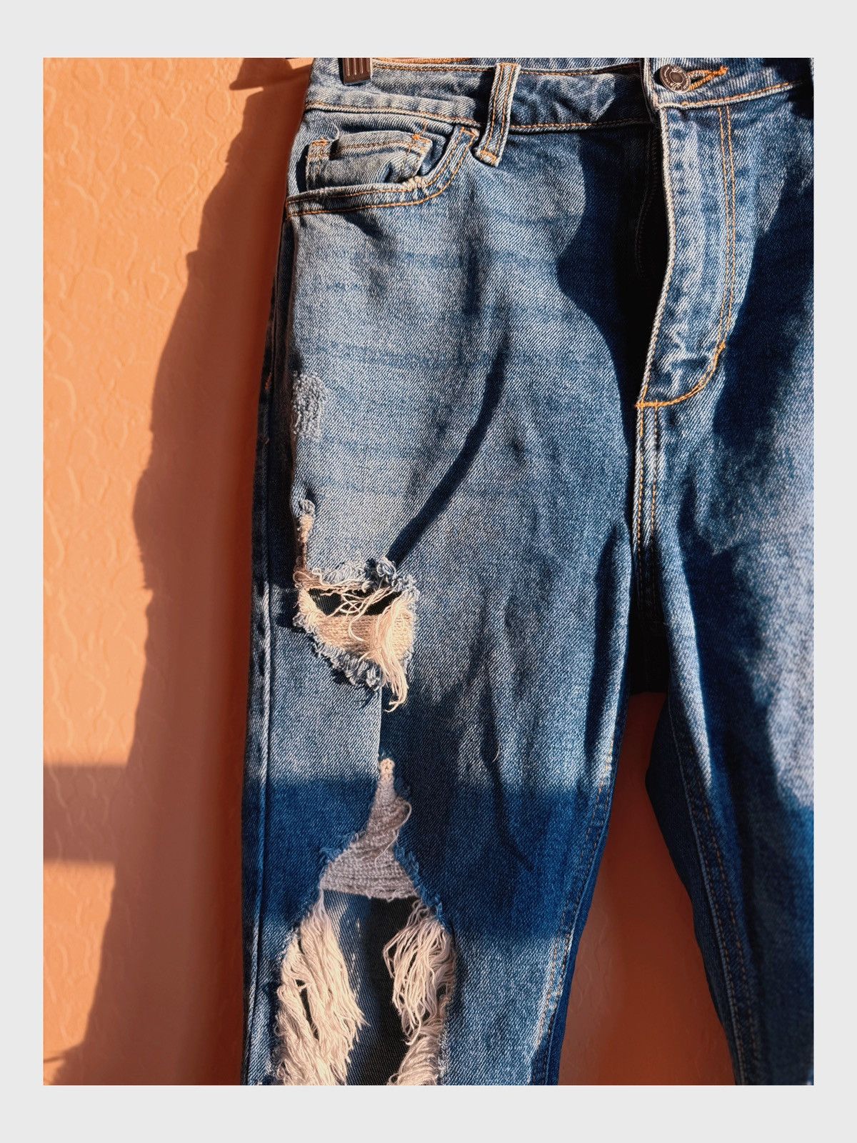 Other Cello High-Waisted Distressed Jeans - Size 9/2 Size 30" / US 8 / IT 44 - 5 Thumbnail