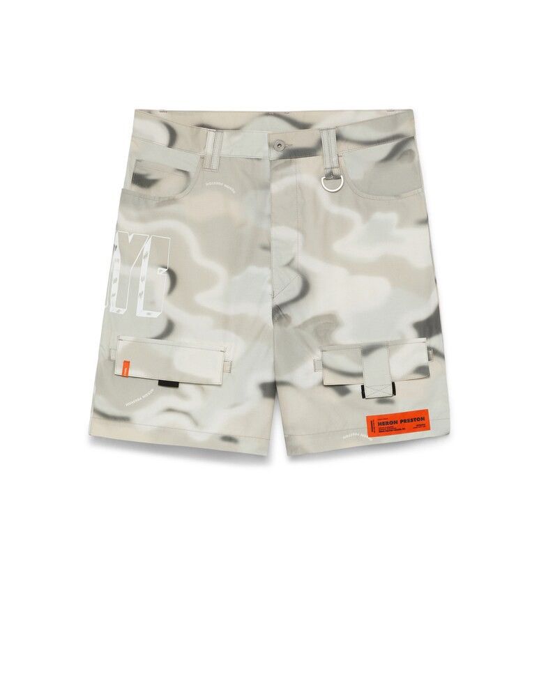 image of Heron Preston Cargo Shorts Camo, Men's (Size 30)