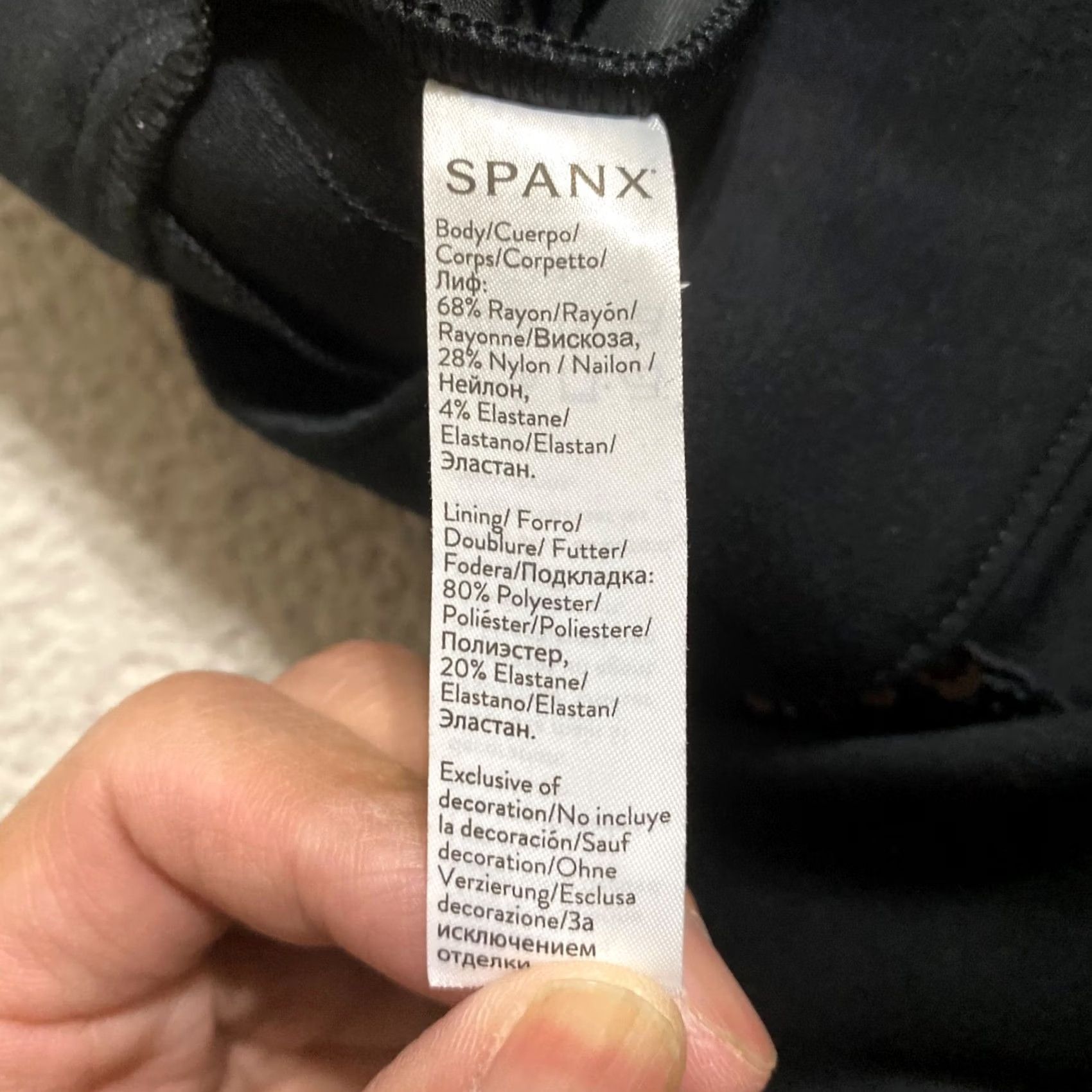 Spanx Spanx Womens Leggings Black Sequin Stripe Slim Pull On XS S Image: Spanx Womens Small Pants Black Leggings Black Skinny Sequin Striped Pull On Size 42" / US 20 - 4 Thumbnail