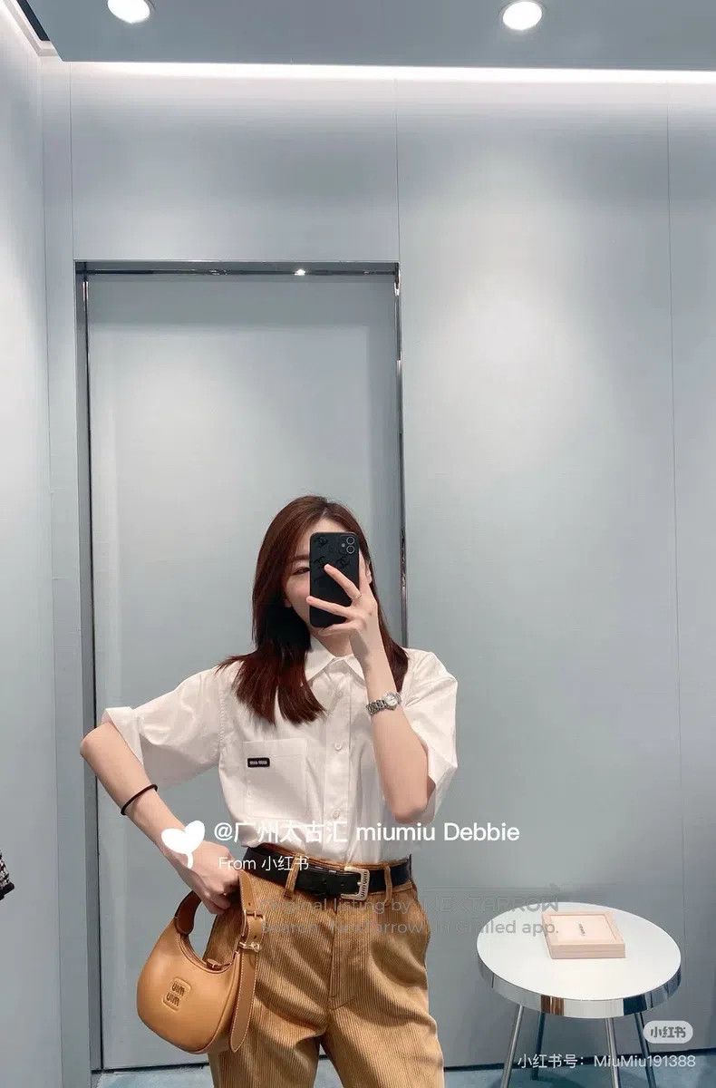 Miu Miu Miu Miu 44 College style letter shirt Size XL / US 12-14 / IT 48-50 - 7 Thumbnail