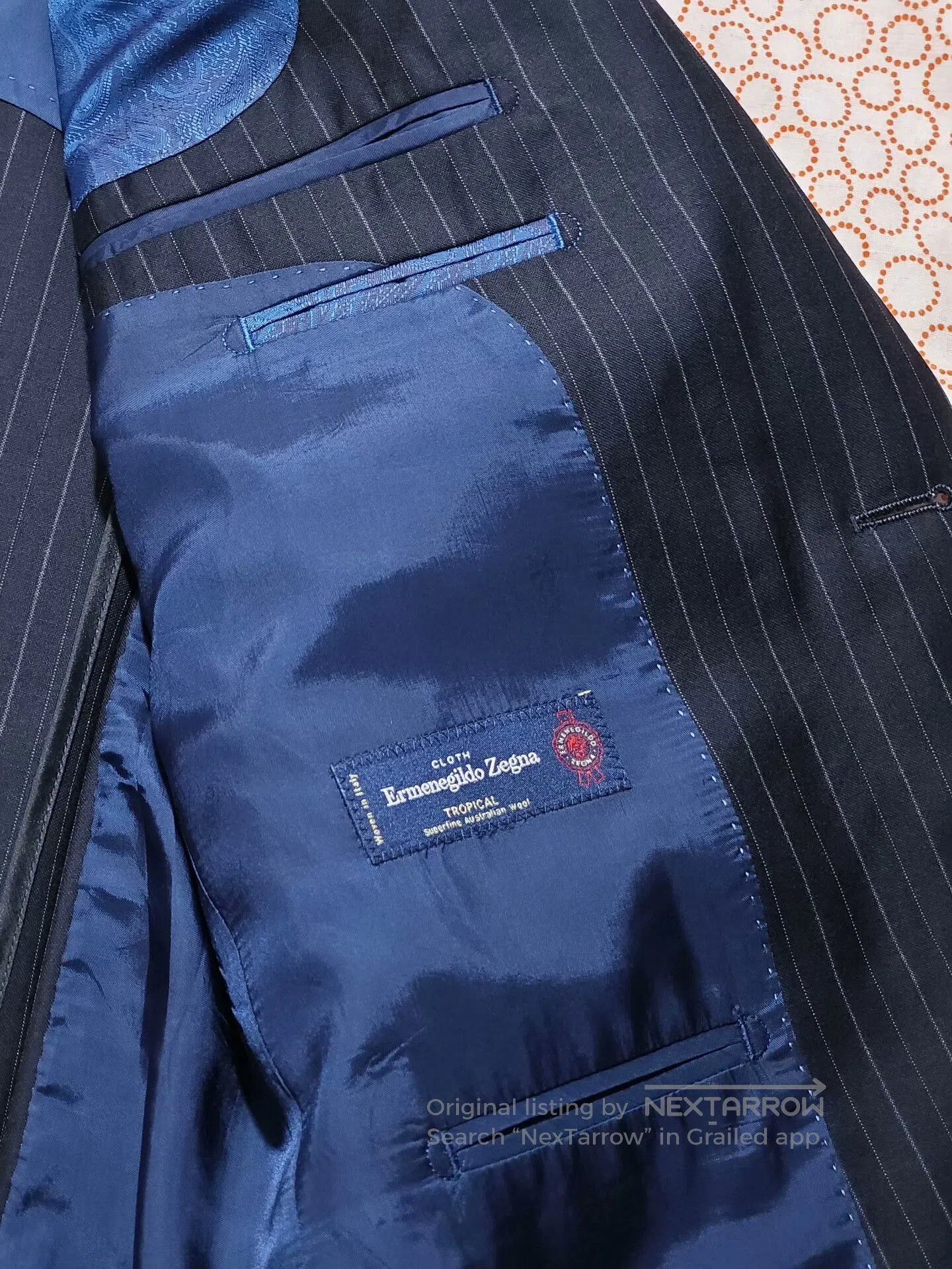 Ermenegildo Zegna Italian Zegna Wool Half-Lined Suit. Size US M / EU 48-50 / 2 - 8 Thumbnail