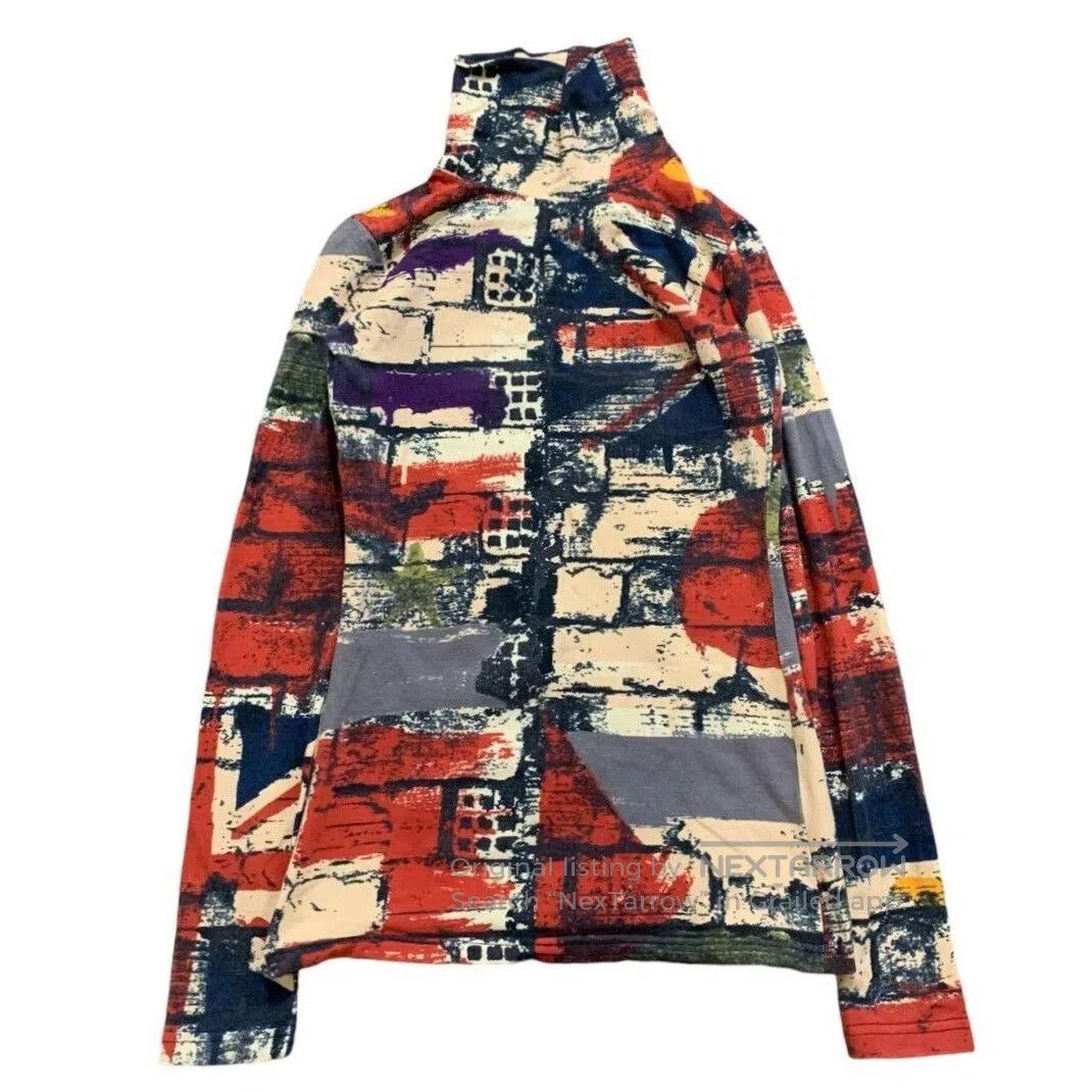 Jean Paul Gaultier Gaultier National Flag Turtleneck Top. Size S / US 4 / IT 40 - 7 Thumbnail