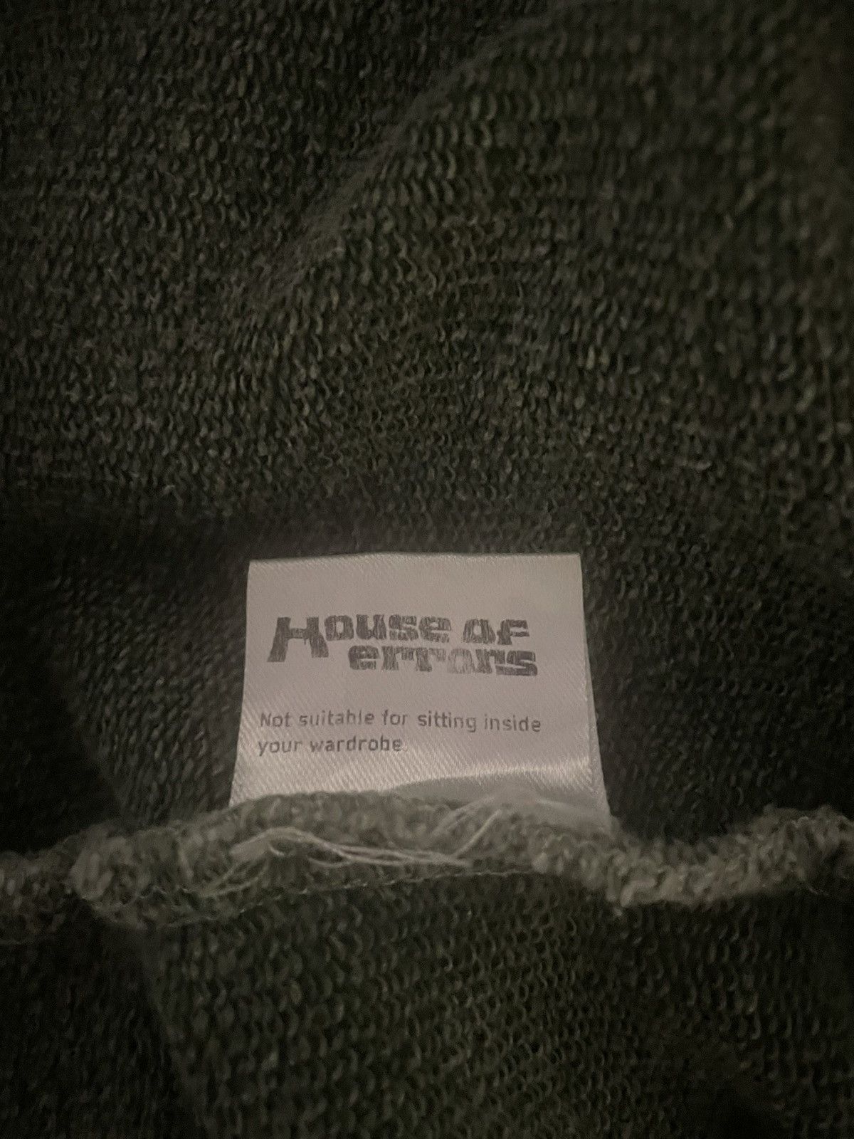 House of Errors H.O.E chain quilt stitch hoodie on emerald. Size US M / EU 48-50 / 2 - 5 Thumbnail