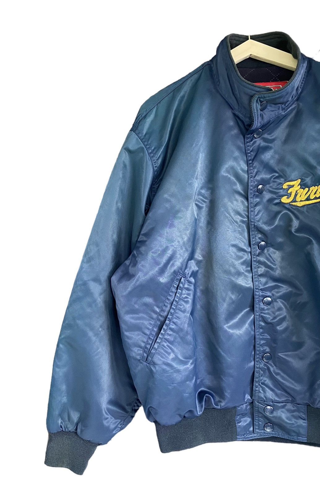Vtg Rawling Bomber Jacket Button (L)