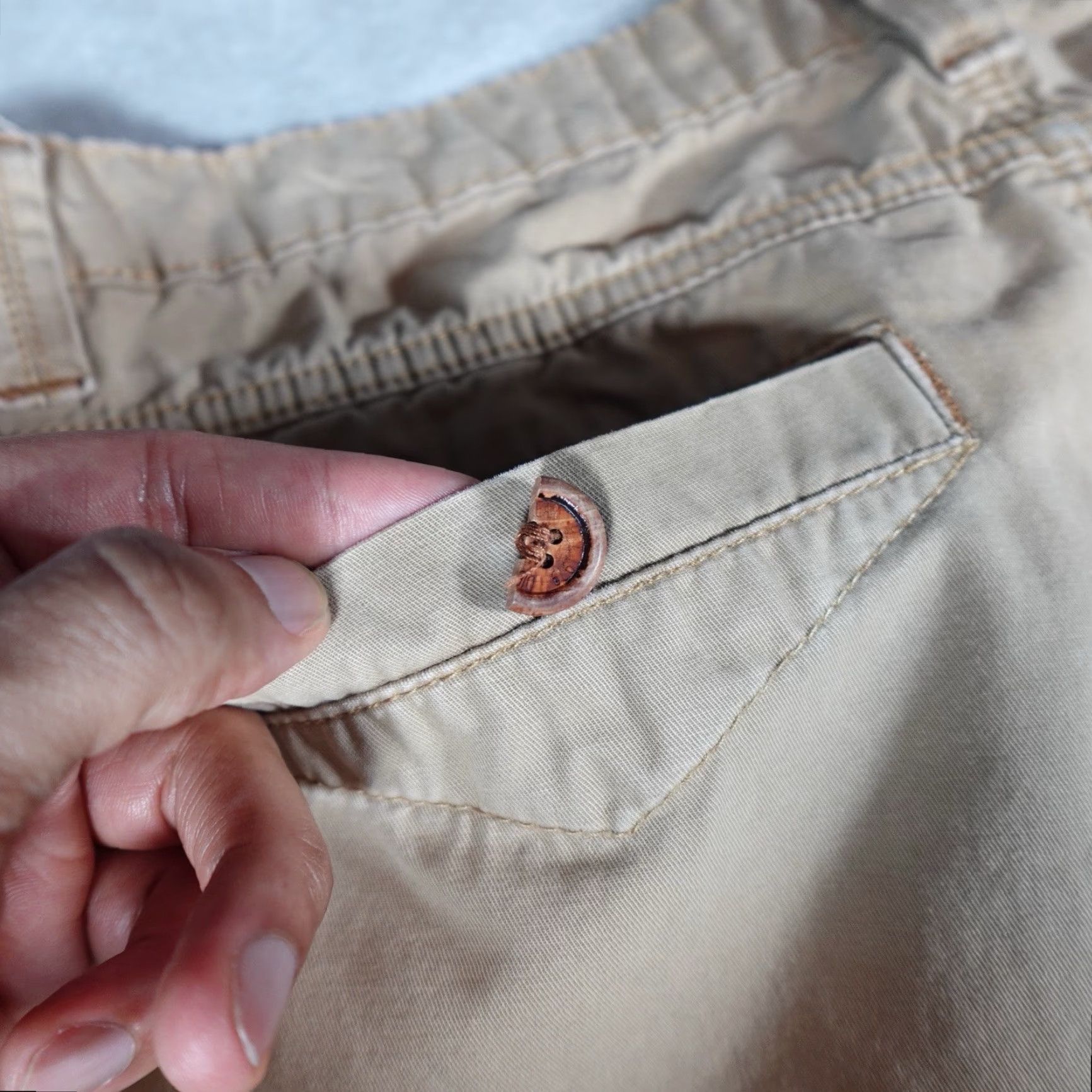 Diesel Diesel Slim Khaki Pants 35x32 Beige Cotton Straight Casual Mens Size US 35 - 3 Thumbnail