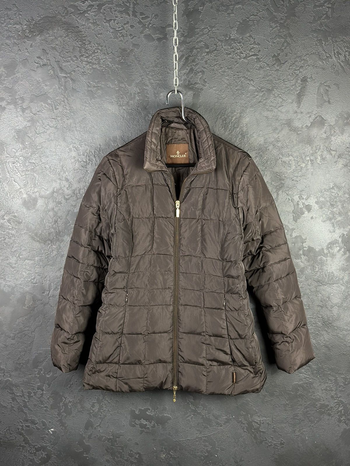 Moncler × Vintage Vintage Moncler Puffer Down Long Brown Jacket Size XS / US 0-2 / IT 36-38 - 1 Thumbnail
