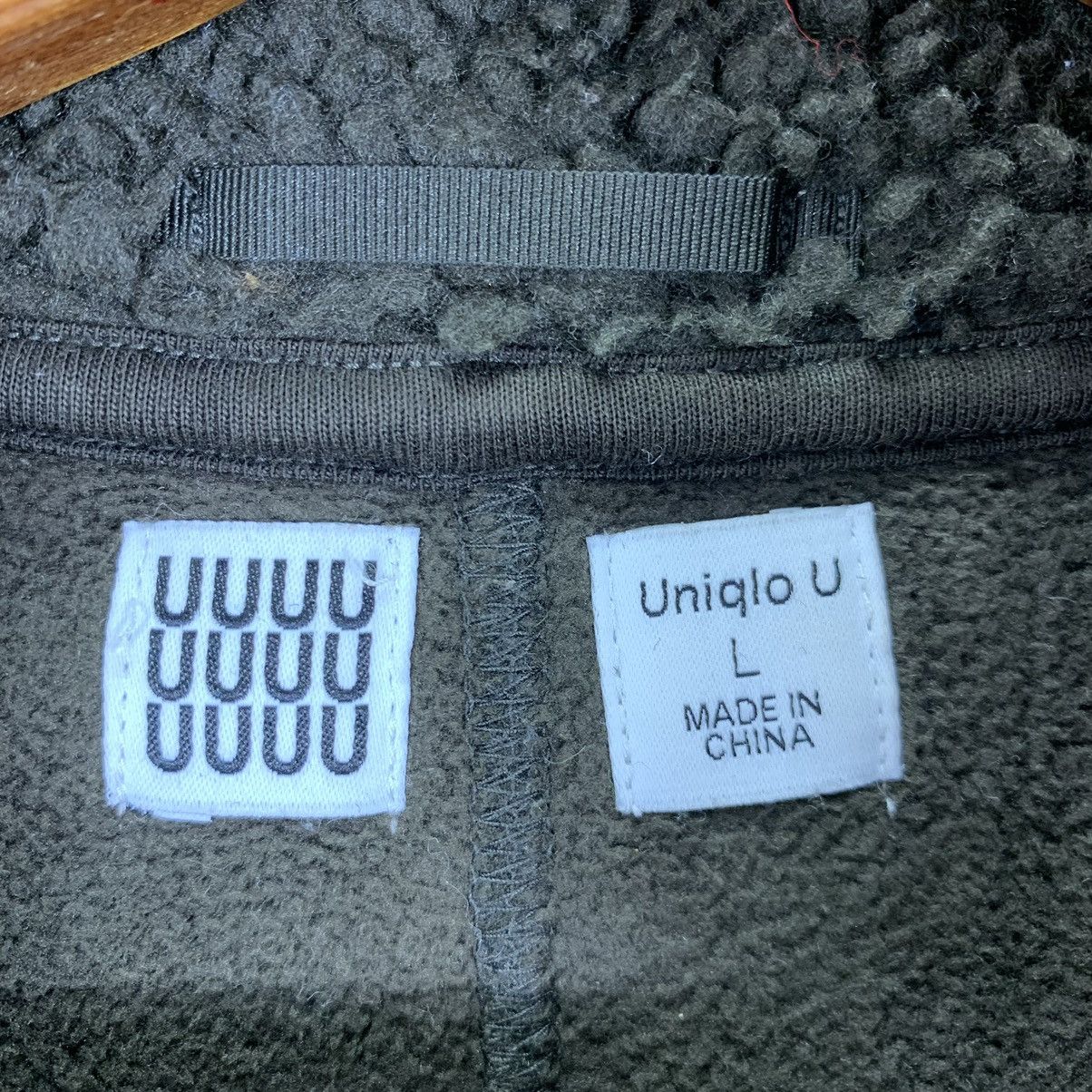 Uniqlo Vintage Uniqlo U Full Zipper Fleece Jacket Size US L / EU 52-54 / 3 - 5 Thumbnail