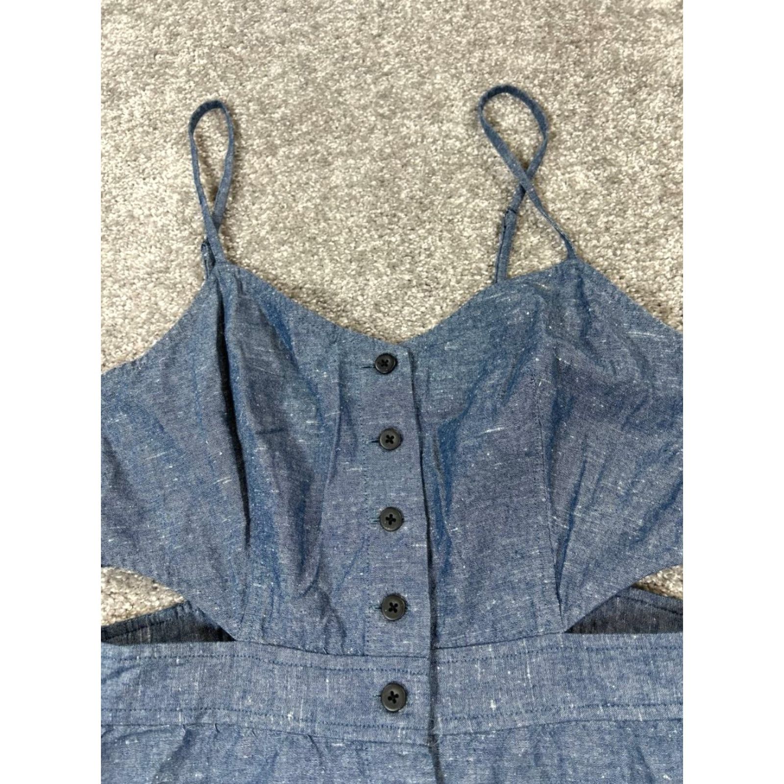 Madewell Madewell Dress Womens 4 Blue Cotton Blouson Size S / US 4 / IT 40 - 2 Thumbnail