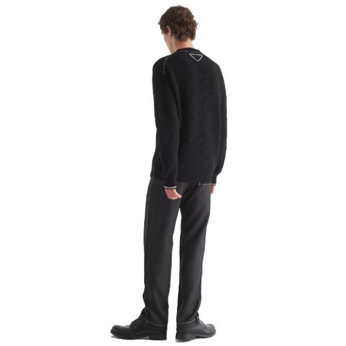 Prada o1bcso1str1025 Cashmere Sweater in Black Size US L / EU 52-54 / 3 - 5 Thumbnail