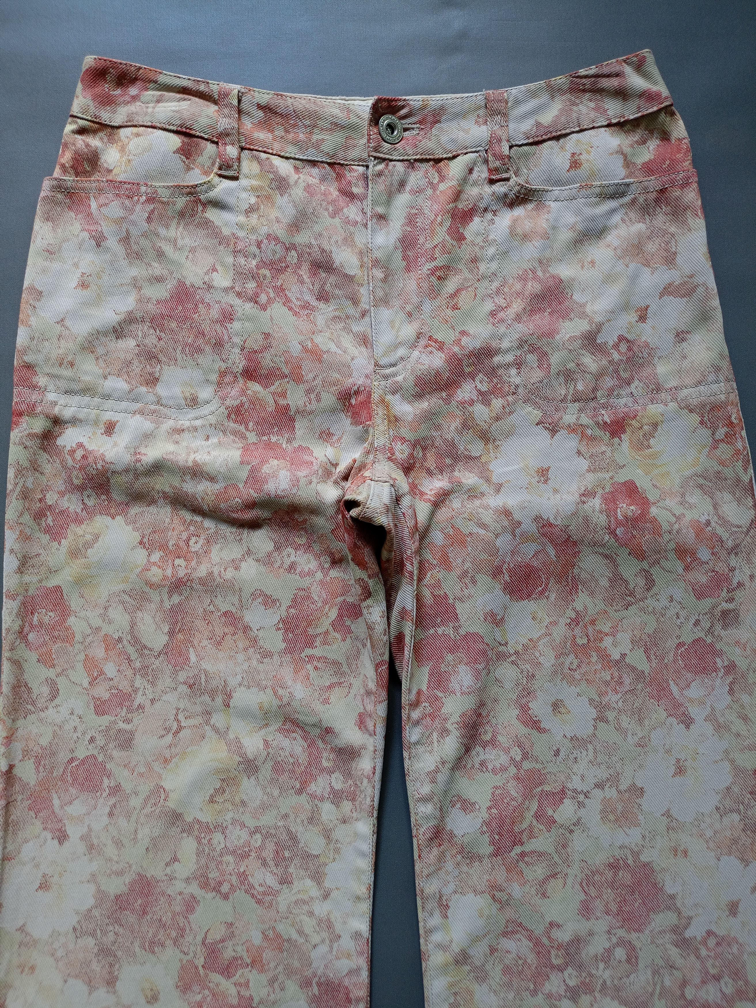 Michel Klein Michel Klein Floral Flare Pants Size 27" / US 4 / IT 40 - 5 Thumbnail