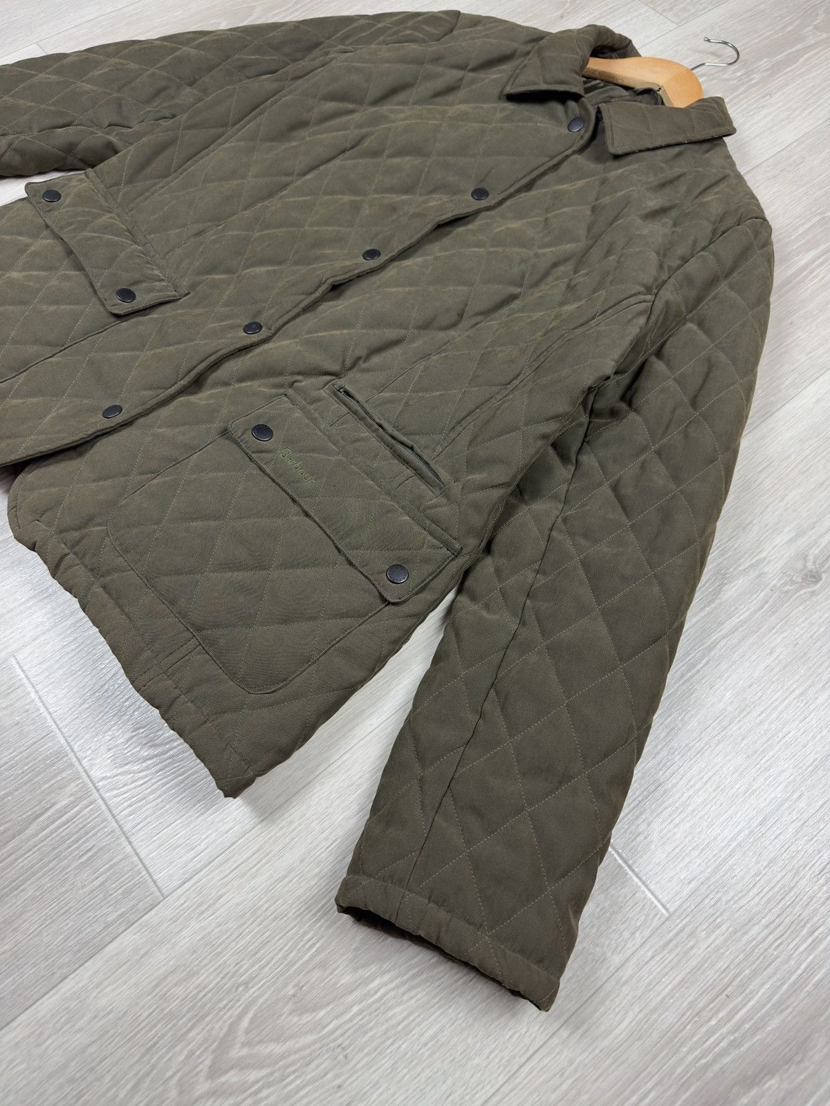 Barbour Vintage Barbour Cynthia Micro Fibre Quilt Jacket Size US 12 Size XL / US 12-14 / IT 48-50 - 4 Thumbnail