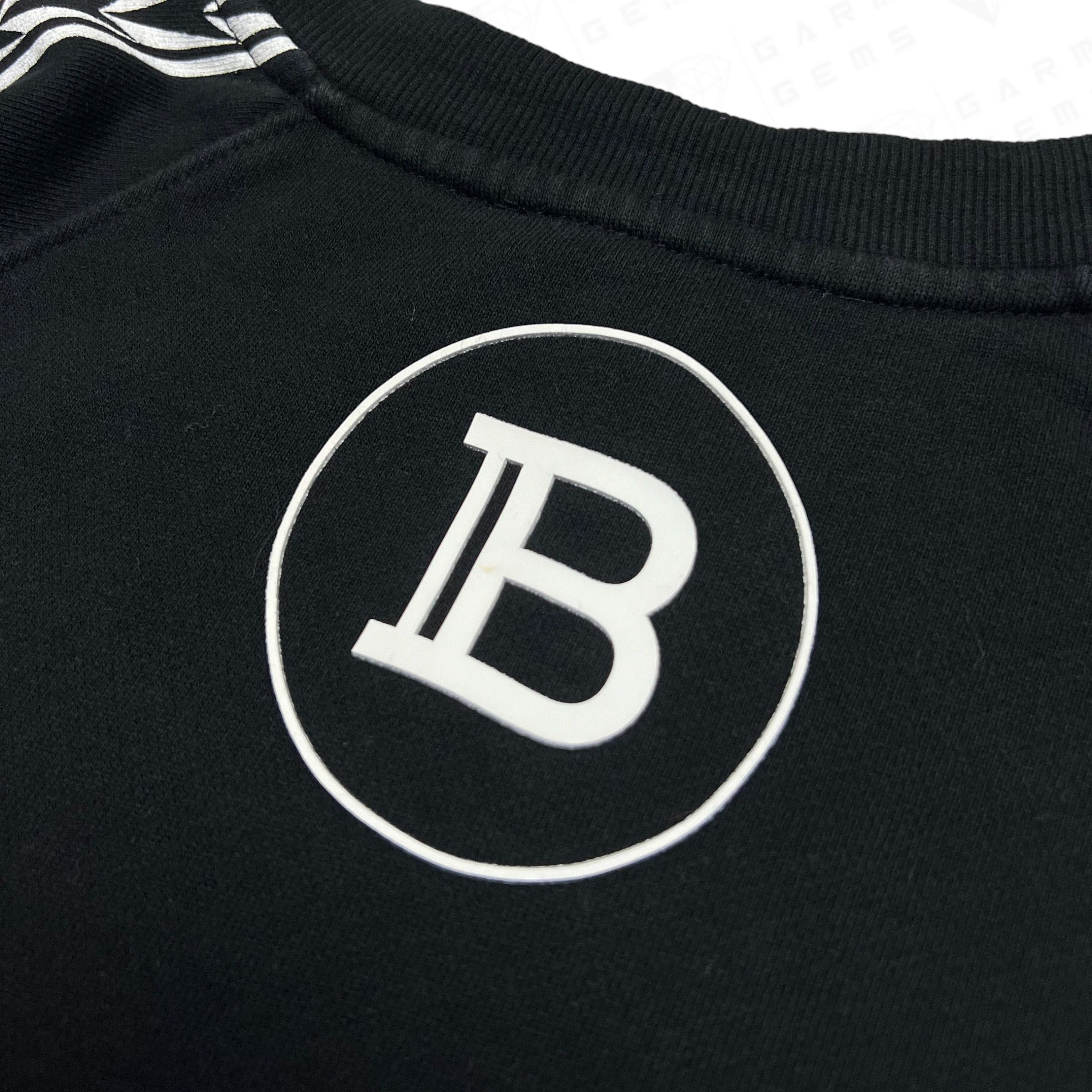 Balmain Balmain Stripe Logo Sweatshirt Size US M / EU 48-50 / 2 - 3 Thumbnail