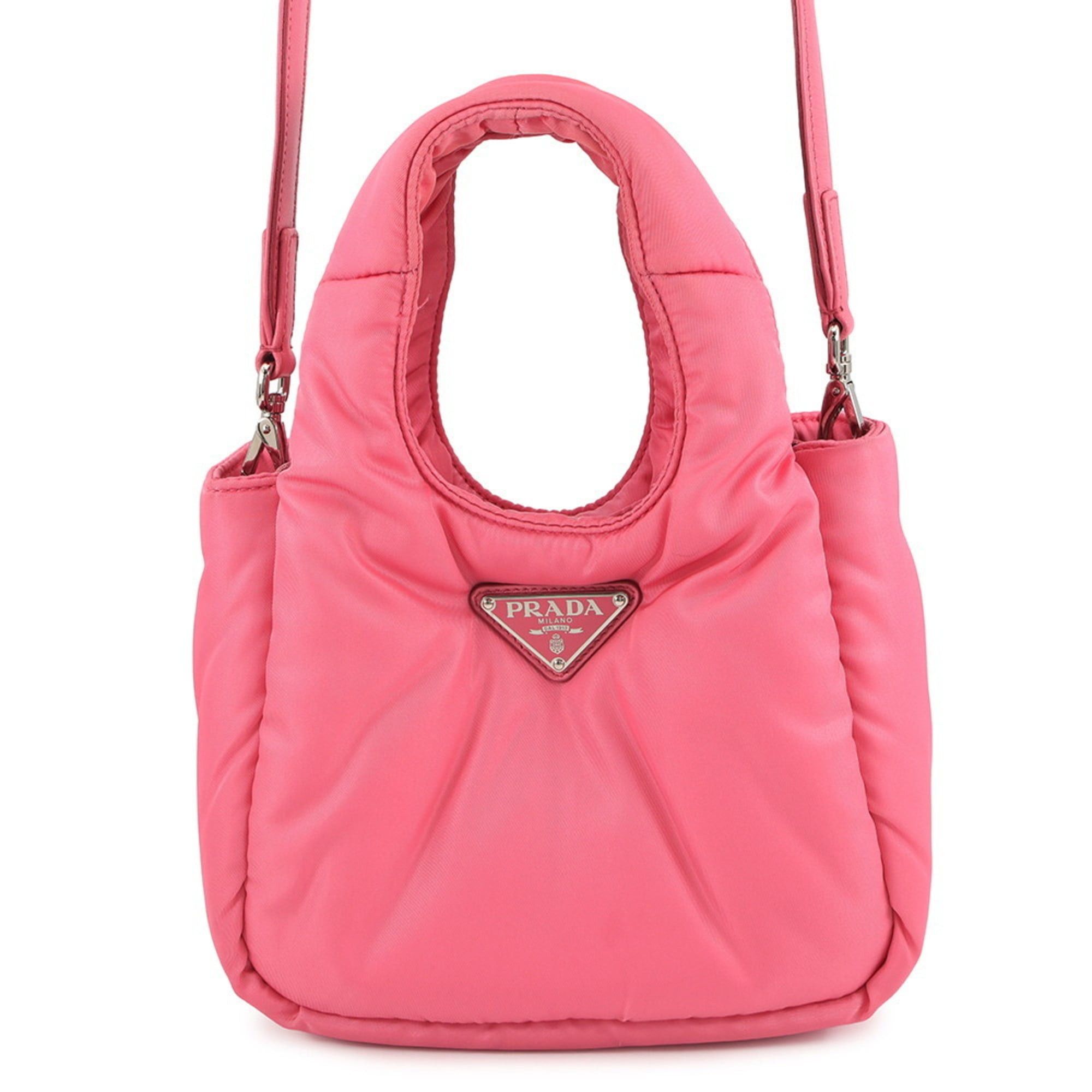 Prada Re-Nylon Triangle Mini Handbag 1BA359 PRADA 2-way