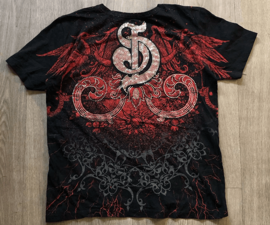 Japanese Brand 17 Embossed Demons Eye Print Unisex Summer T Shirt Size US XL / EU 56 / 4 - 8 Thumbnail