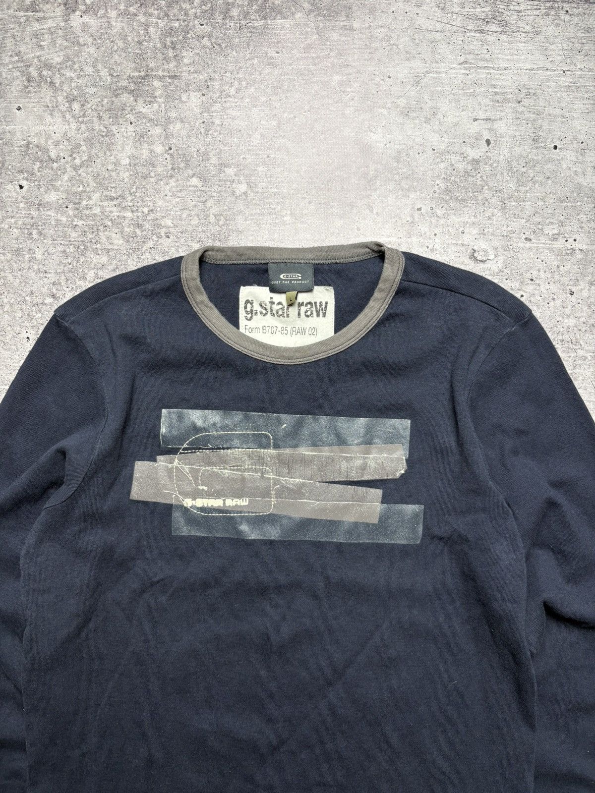 G-Star Vintage G Star Logo Long Sleeve Size US L / EU 52-54 / 3 - 2 Thumbnail