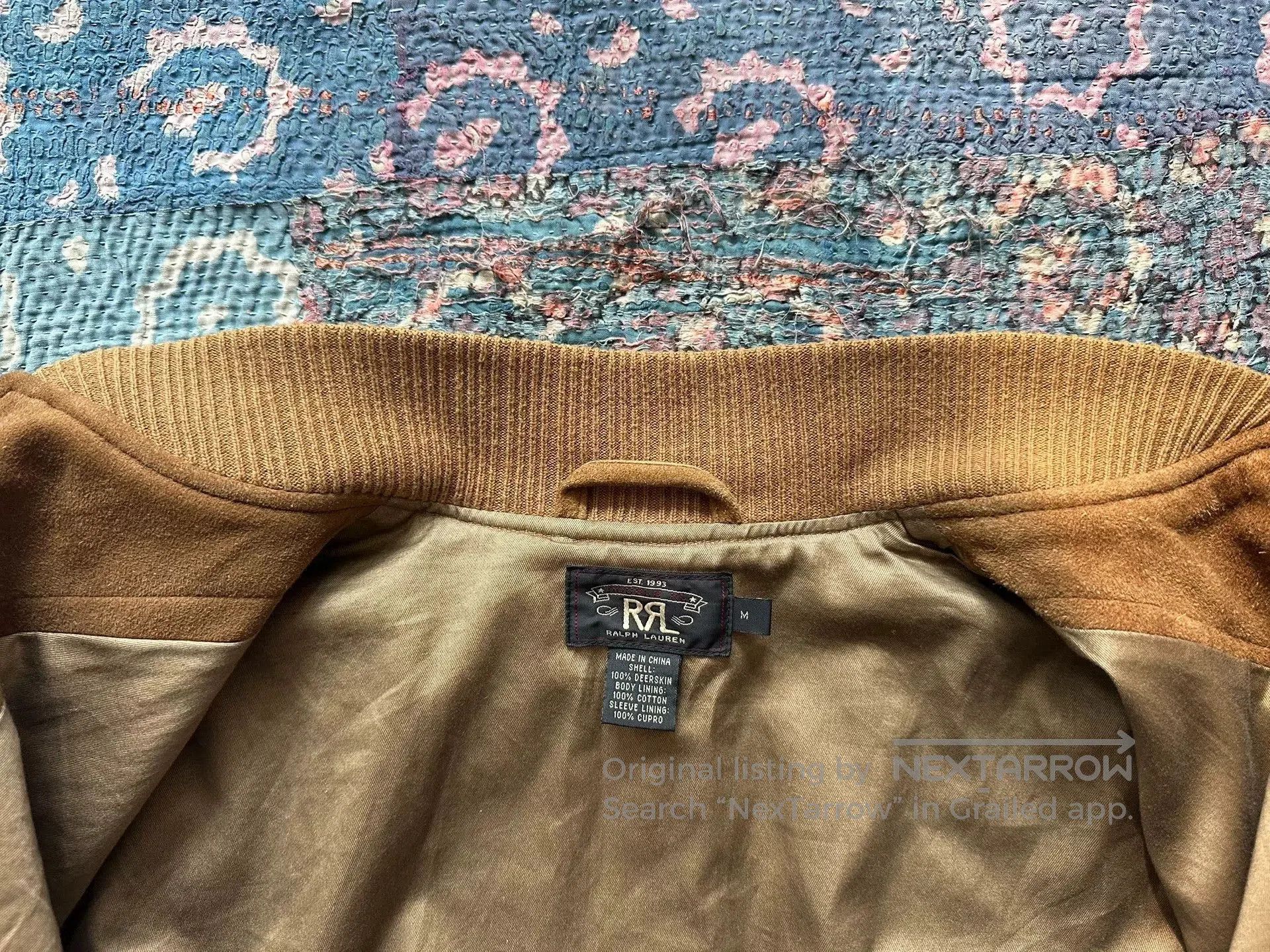 RRL Ralph Lauren rrl deer skin leather jacket size M. Size US M / EU 48-50 / 2 - 7 Thumbnail