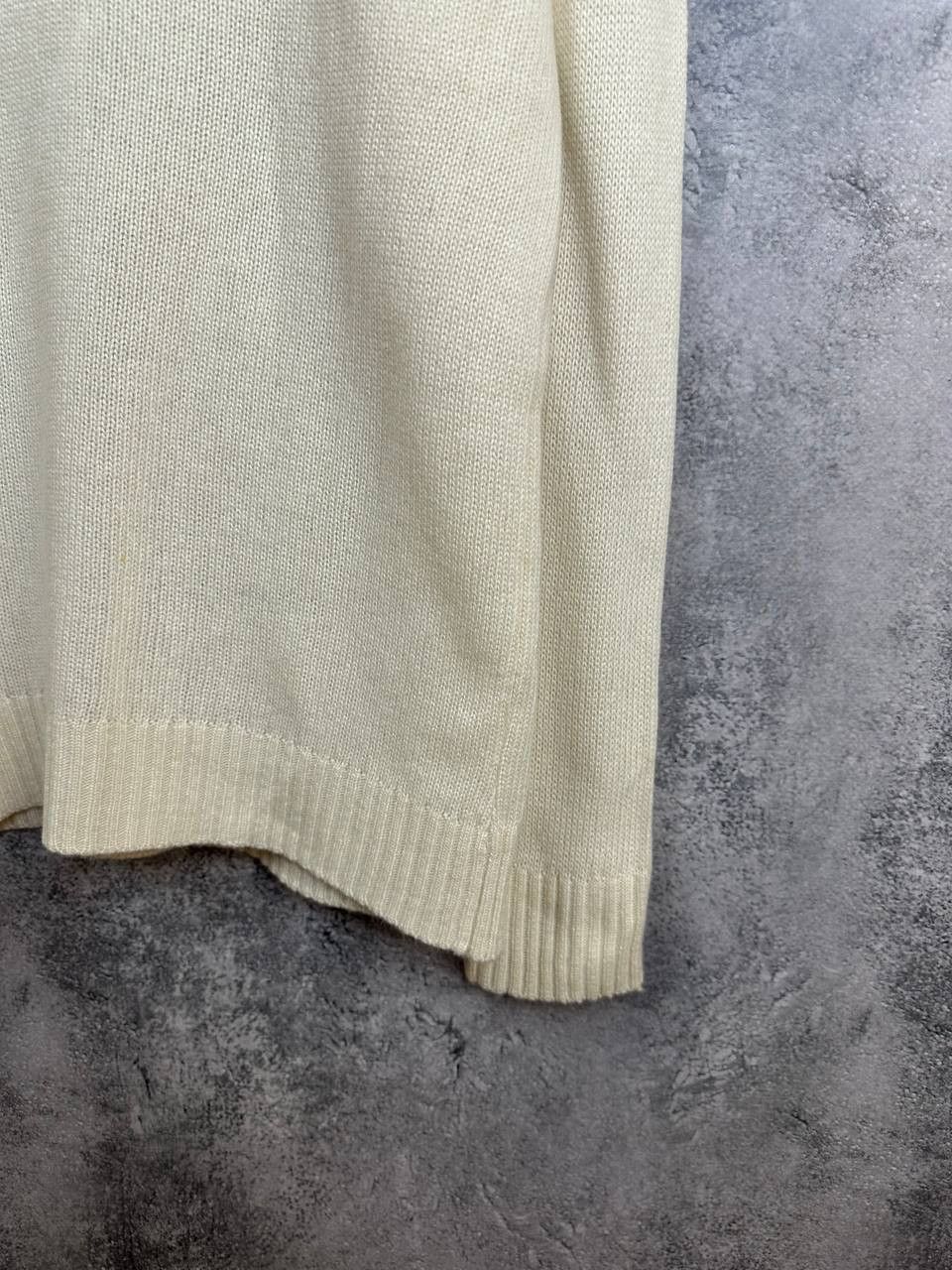 ba&sh ba&sh Cream V-Neck Knit Sweater Wool Cashmere Blend Size M / US 6-8 / IT 42-44 - 8 Thumbnail