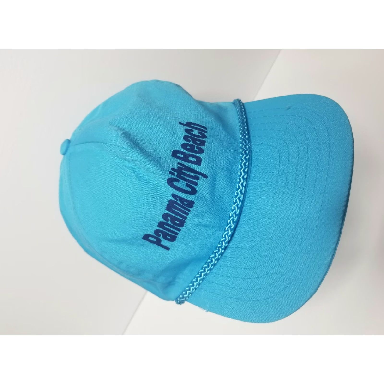 Vintage VINTAGE Neon Blue Panama City Beach FL Hat Baseball Trucker Cap Dad Hat Strap Size ONE SIZE - 2 Thumbnail